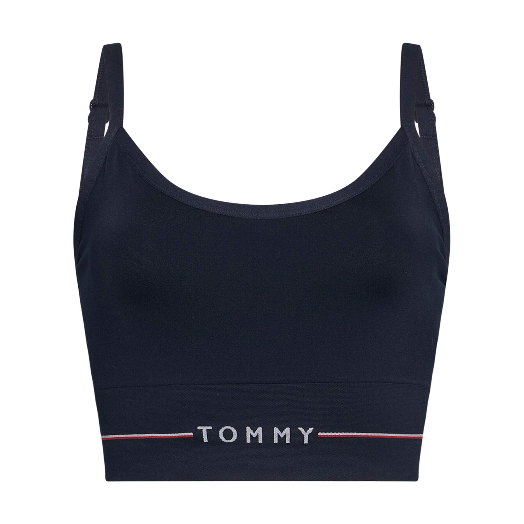 Tommy Hilfiger Curve Sutien top Unlined UW0UW02625 Bleumarin - Pled.ro