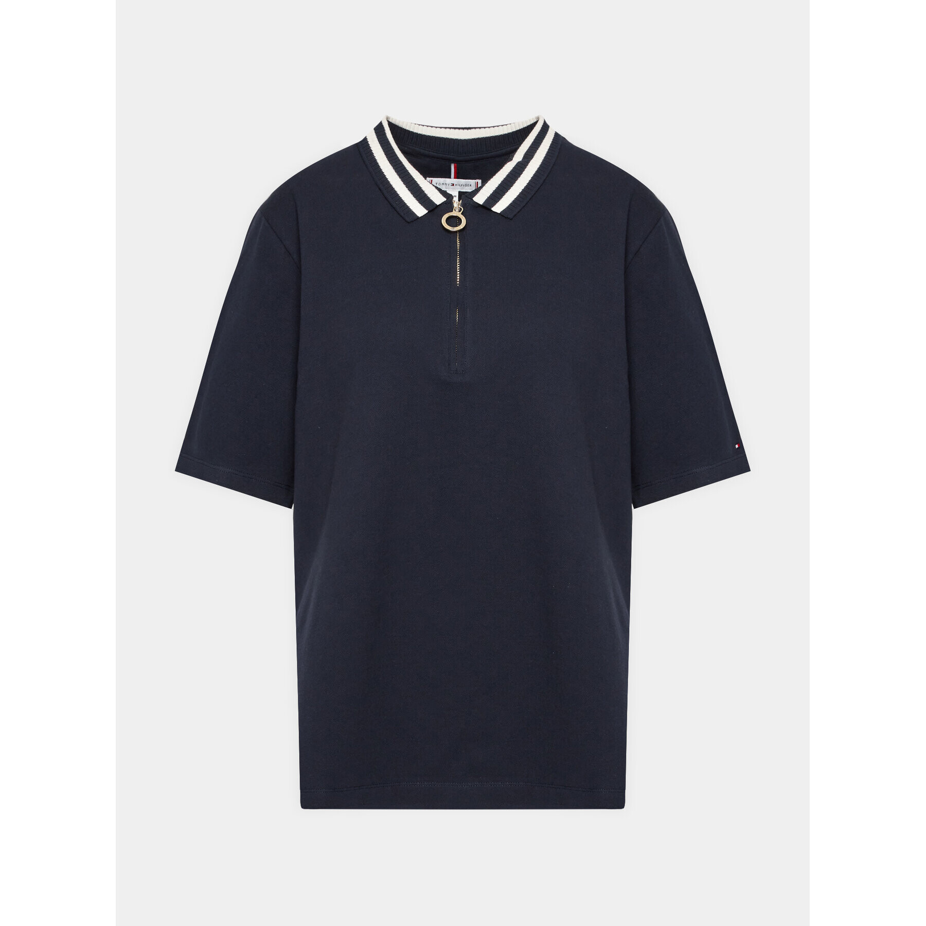 Tommy Hilfiger Curve Tricou polo WW0WW39277 Bleumarin Slim Fit - Pled.ro