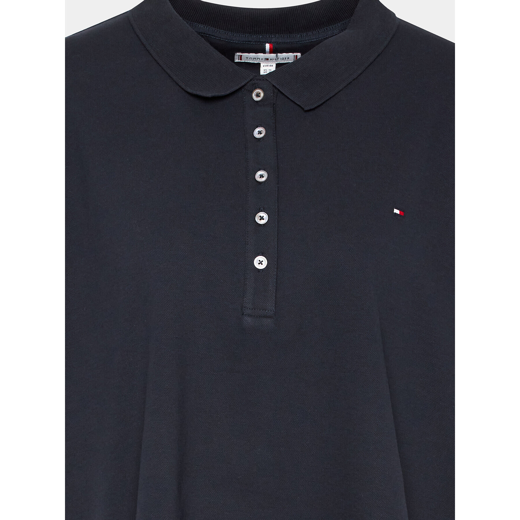 Tommy Hilfiger Curve Tricou polo WW0WW39597 Bleumarin Regular Fit - Pled.ro