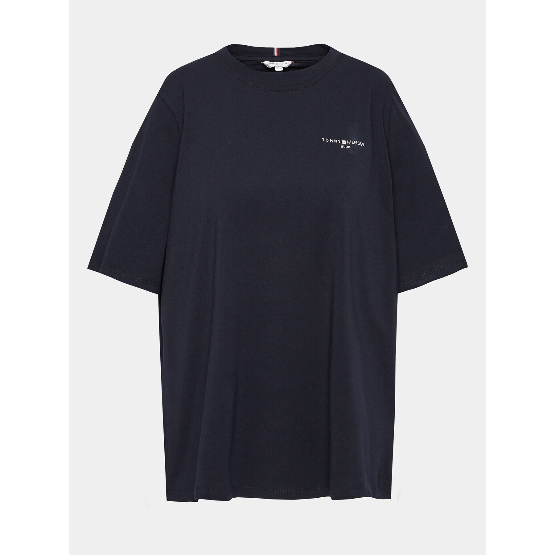 Tommy Hilfiger Curve Tricou WW0WW39251 Bleumarin Regular Fit - Pled.ro