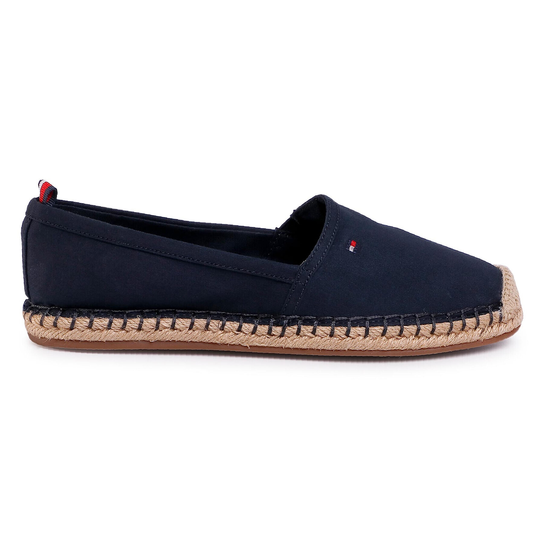 Tommy Hilfiger Espadrile Basic Tommy Flat Espadrille FW0FW04827 Bleumarin - Pled.ro