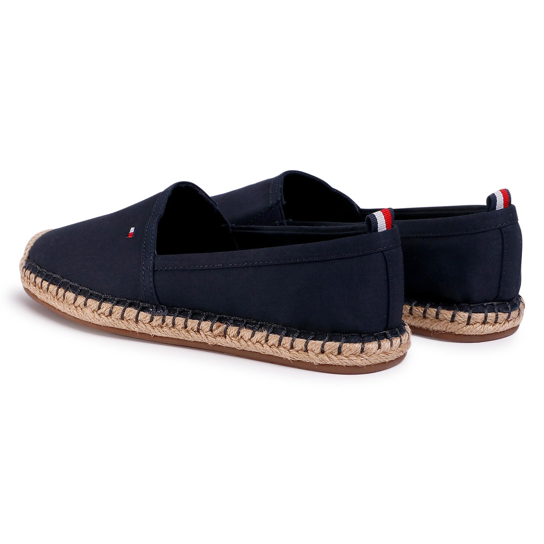 Tommy Hilfiger Espadrile Basic Tommy Flat Espadrille FW0FW04827 Bleumarin - Pled.ro