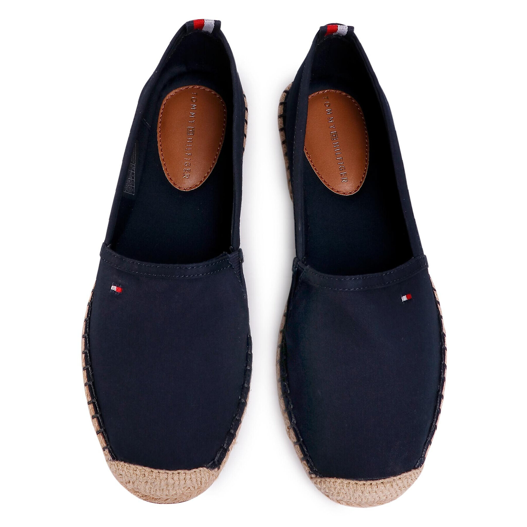 Tommy Hilfiger Espadrile Basic Tommy Flat Espadrille FW0FW04827 Bleumarin - Pled.ro