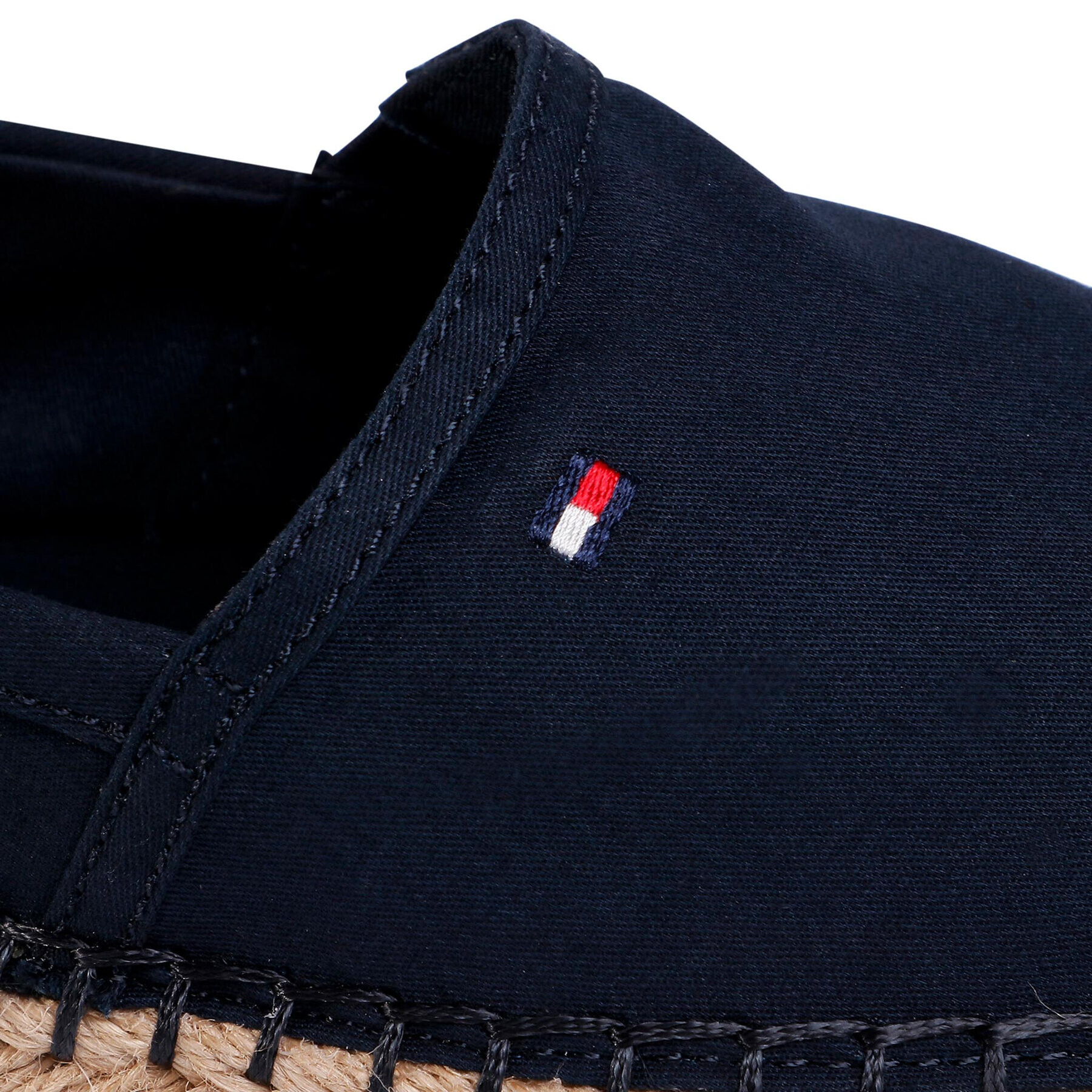 Tommy Hilfiger Espadrile Basic Tommy Flat Espadrille FW0FW04827 Bleumarin - Pled.ro