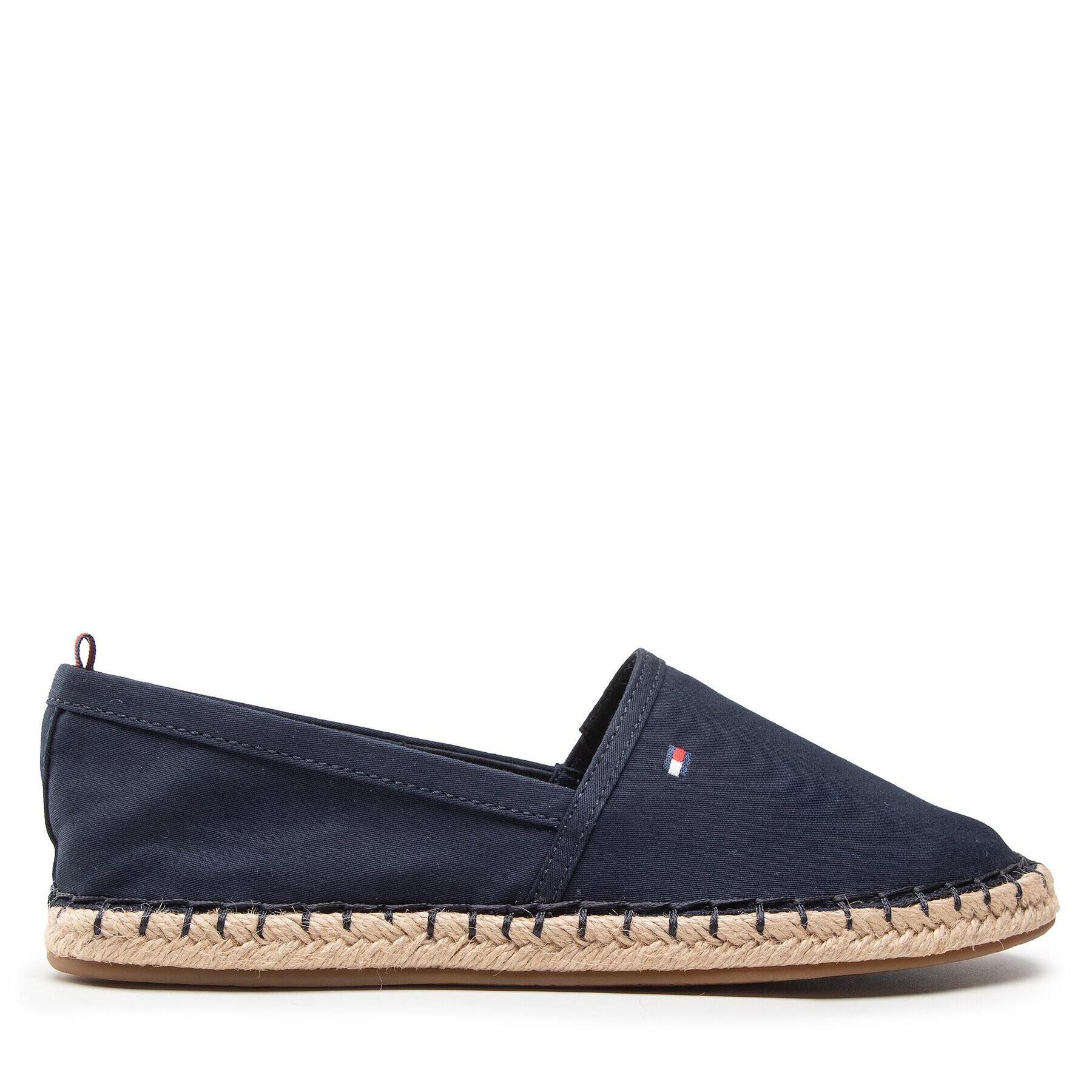 Tommy Hilfiger Espadrile Basic Tommy Flat Espadrille FW0FW06497 Bleumarin - Pled.ro