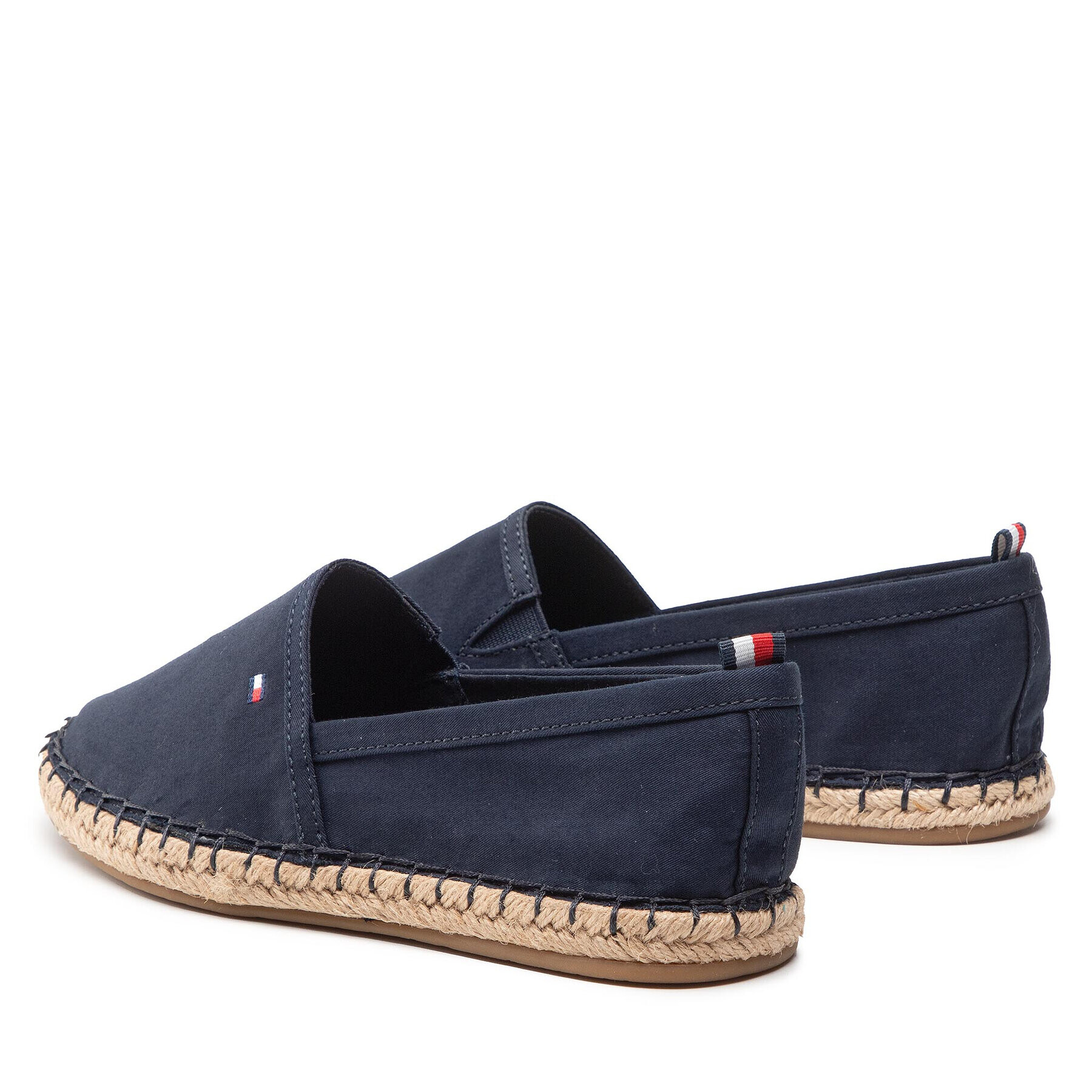 Tommy Hilfiger Espadrile Basic Tommy Flat Espadrille FW0FW06497 Bleumarin - Pled.ro