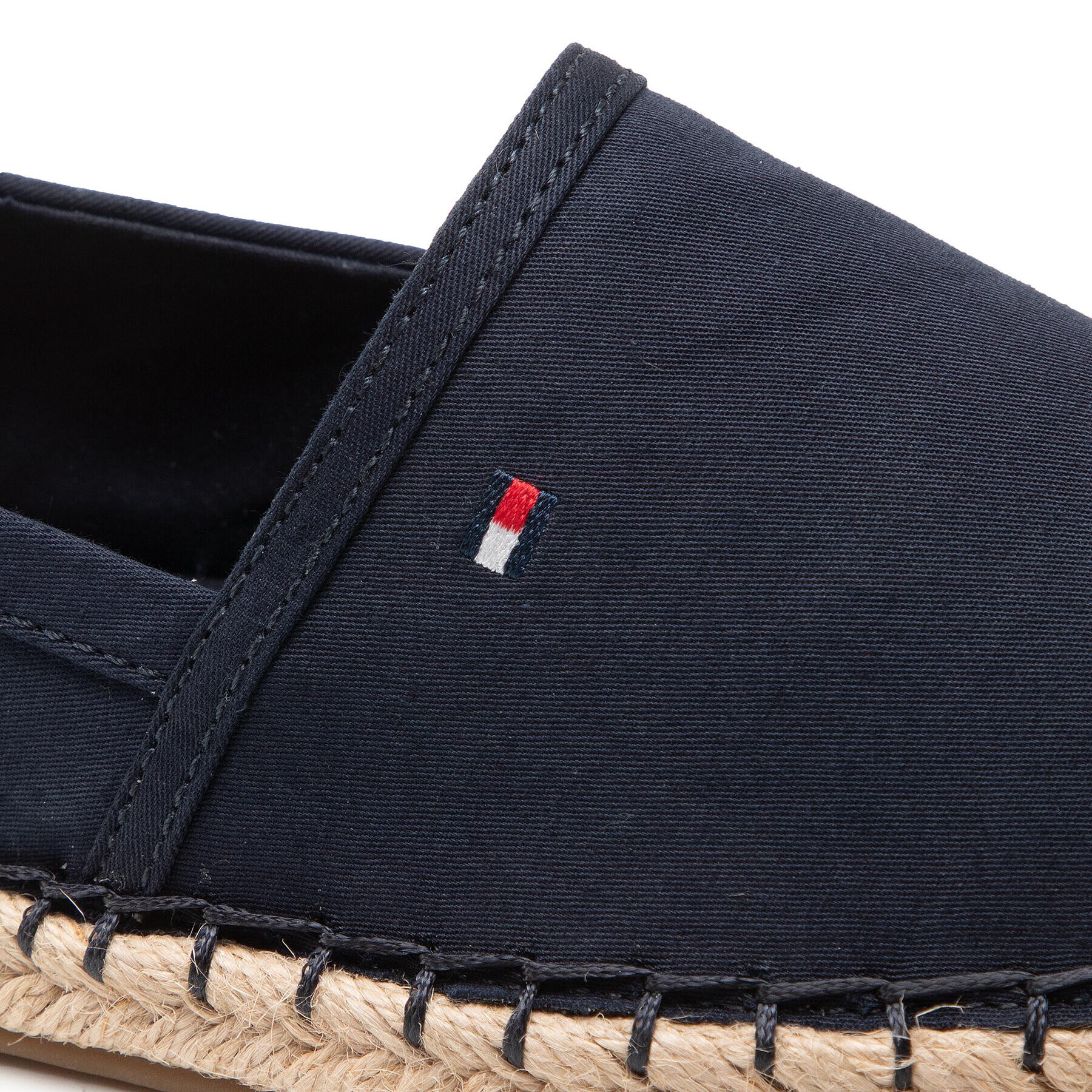 Tommy Hilfiger Espadrile Basic Tommy Flat Espadrille FW0FW06497 Bleumarin - Pled.ro