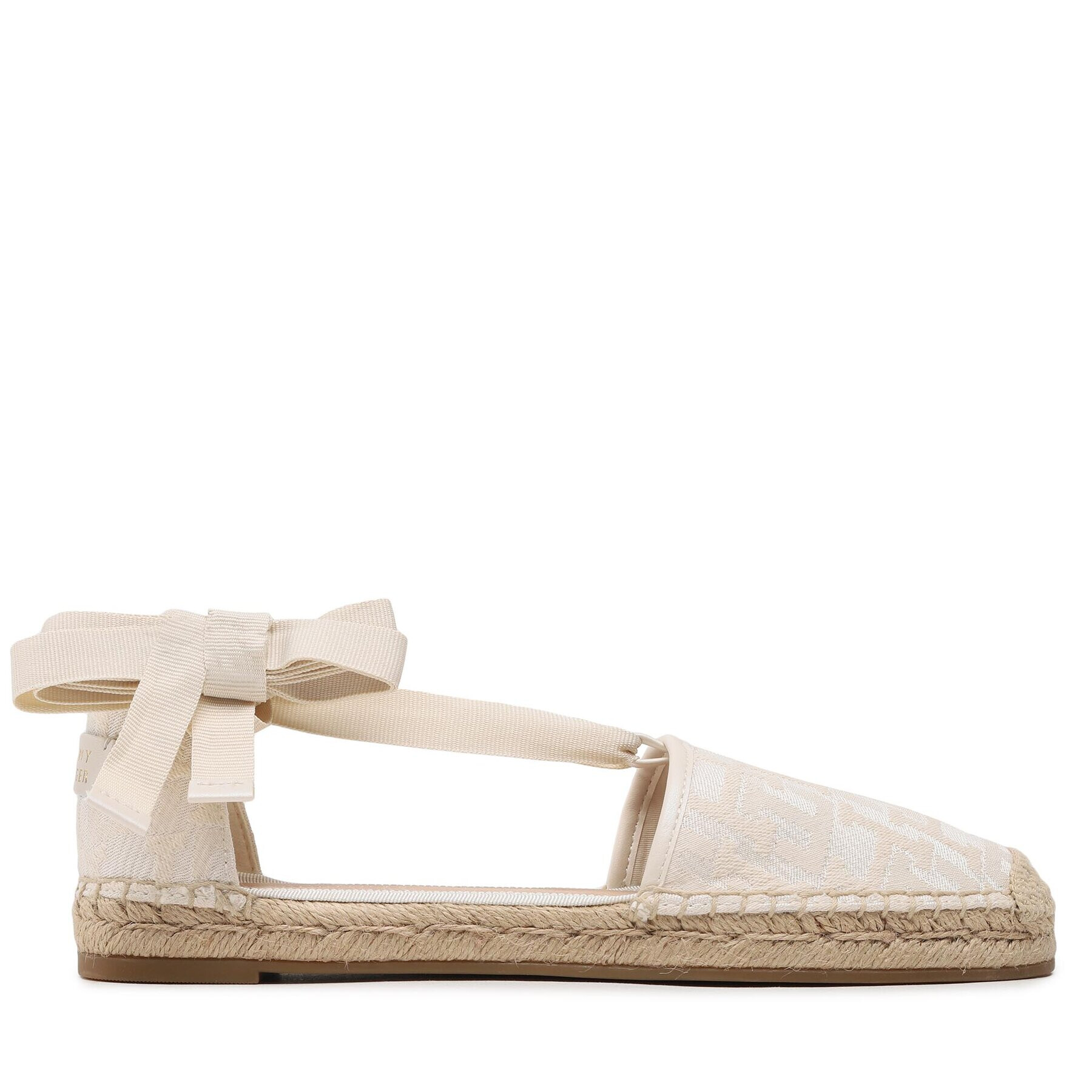 Tommy Hilfiger Espadrile Closed Toe Espadrille Monogram W FW0FW07253 Écru - Pled.ro