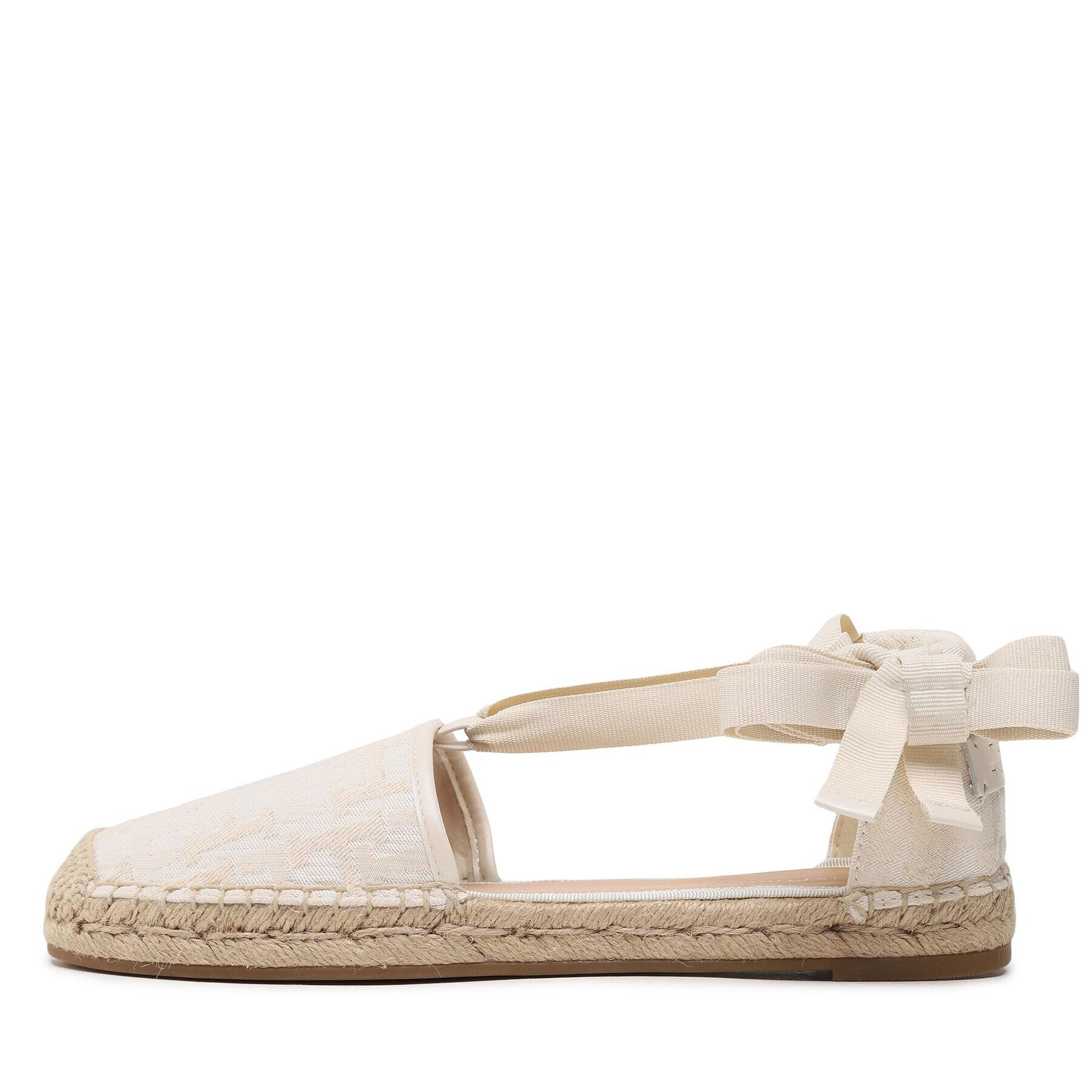 Tommy Hilfiger Espadrile Closed Toe Espadrille Monogram W FW0FW07253 Écru - Pled.ro