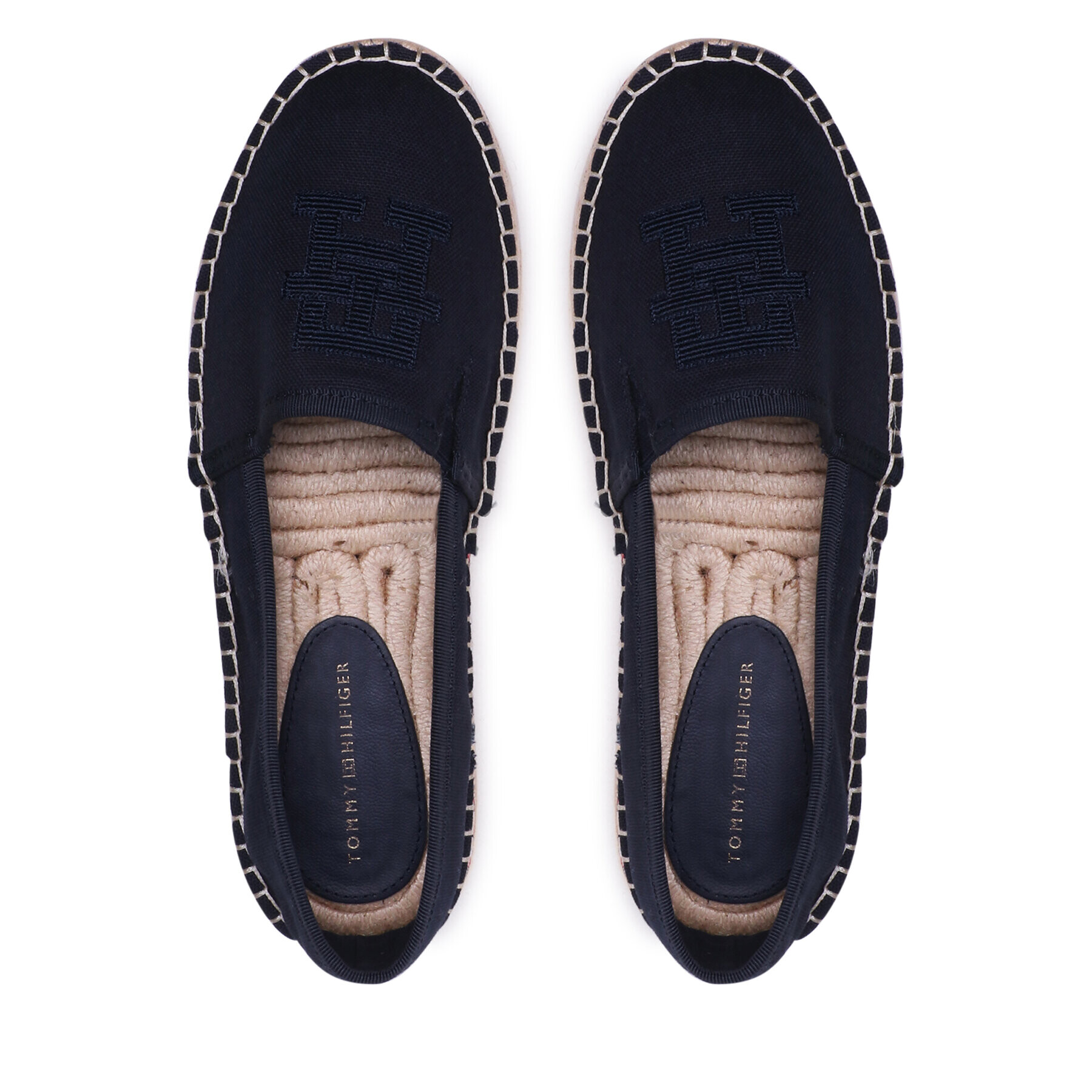 Tommy Hilfiger Espadrile Embroidered Flatform FW0FW07014 Bleumarin - Pled.ro