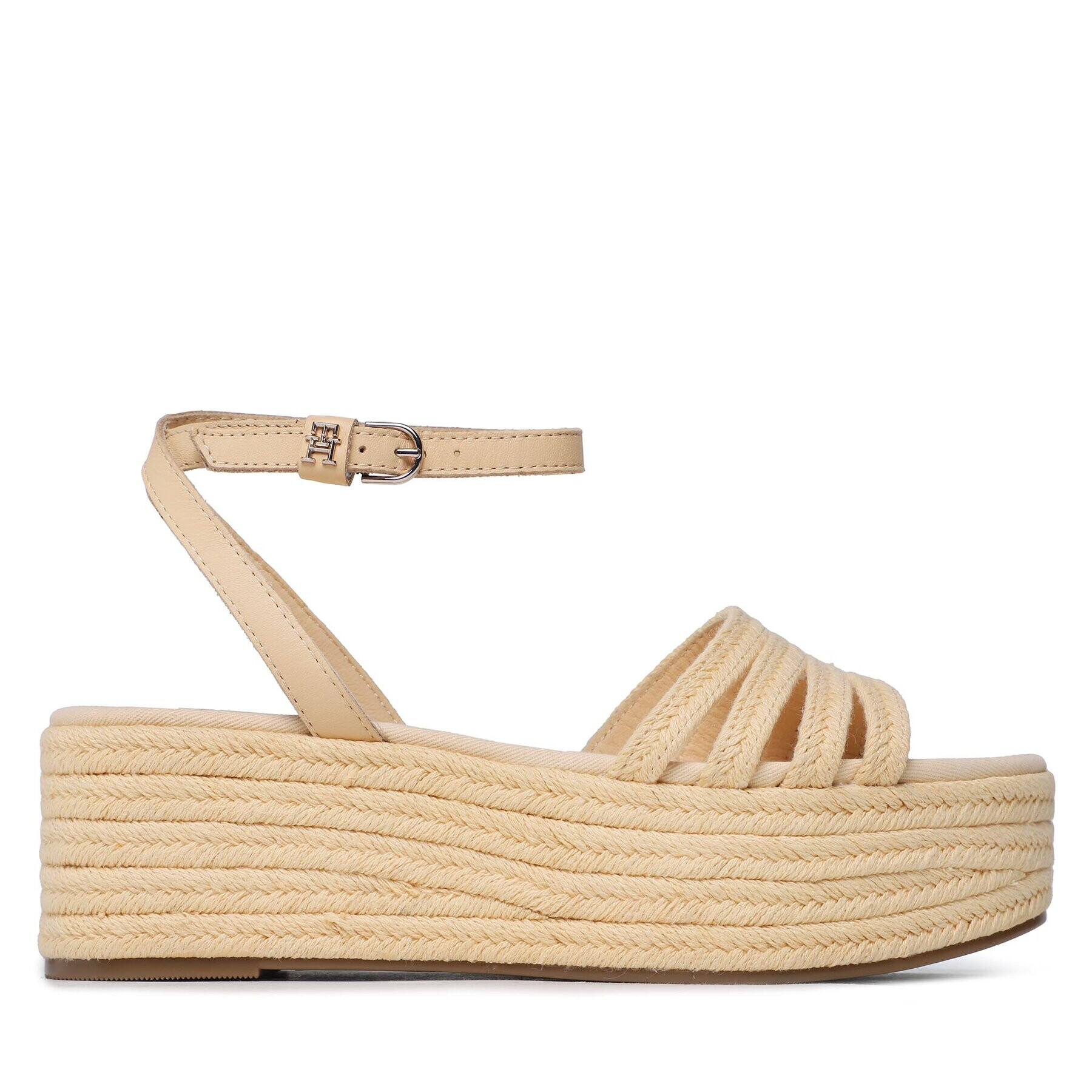 Tommy Hilfiger Espadrile Essenital Flatform Sandal FW0FW07161 Galben - Pled.ro