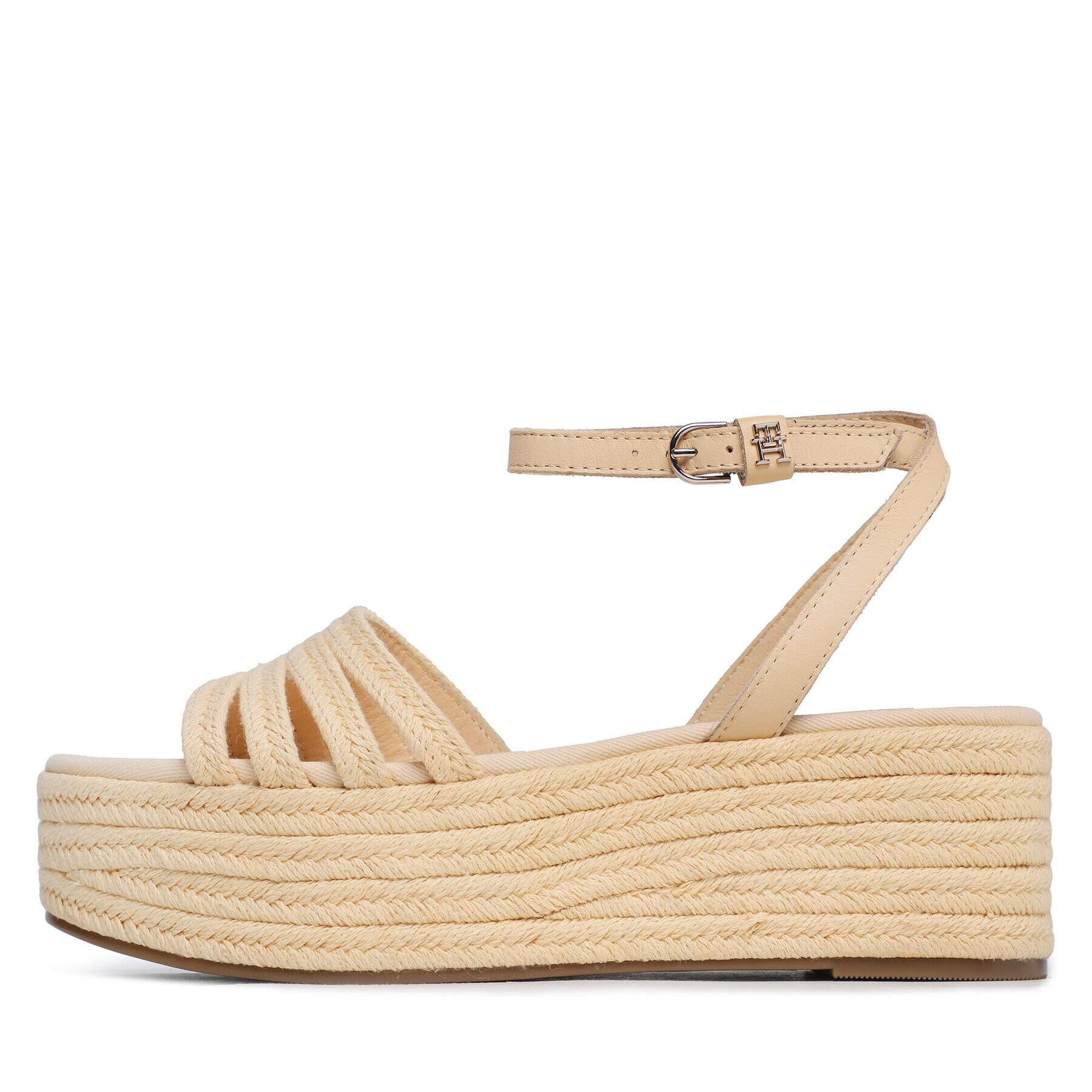 Tommy Hilfiger Espadrile Essenital Flatform Sandal FW0FW07161 Galben - Pled.ro