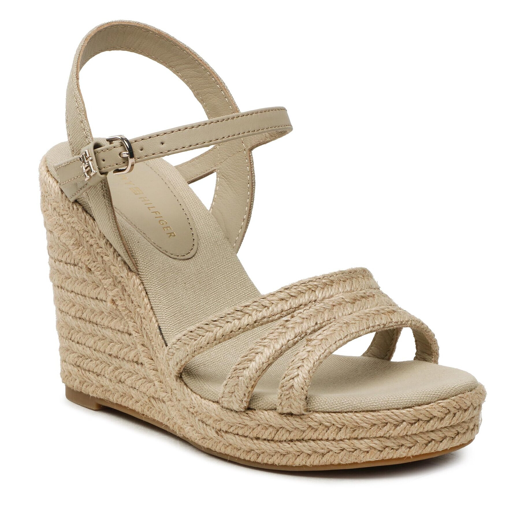 Tommy Hilfiger Espadrile Essential Basic Wedge Sandal FW0FW07220 Bej - Pled.ro