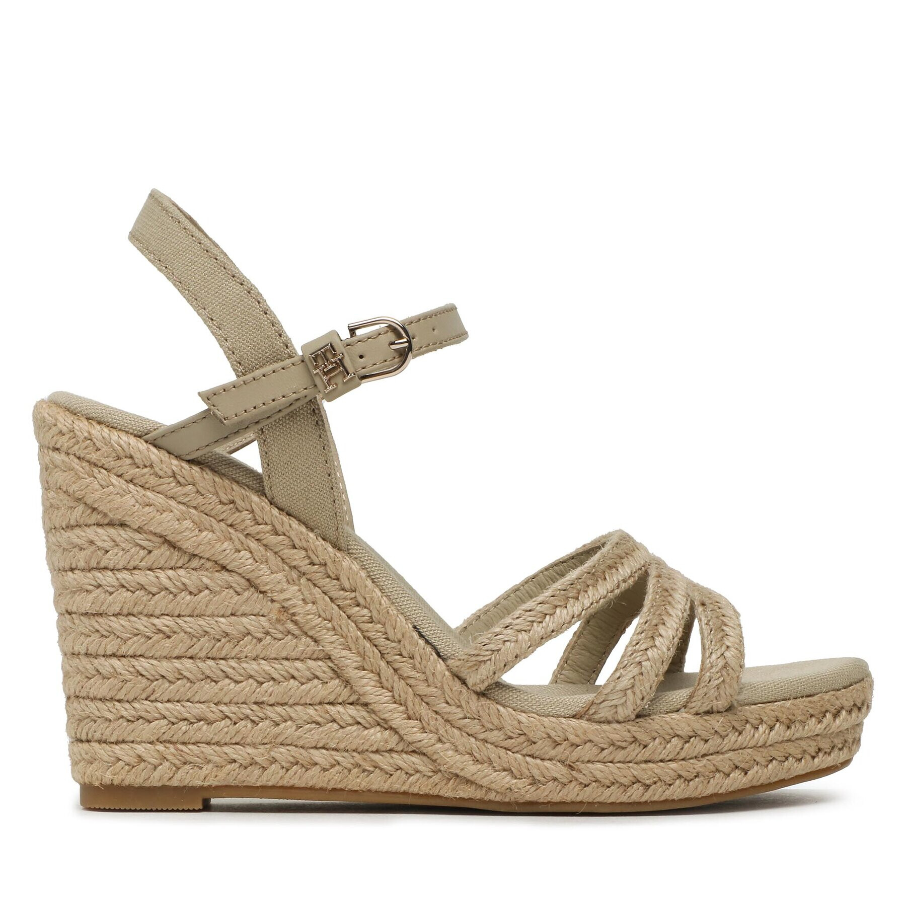 Tommy Hilfiger Espadrile Essential Basic Wedge Sandal FW0FW07220 Bej - Pled.ro