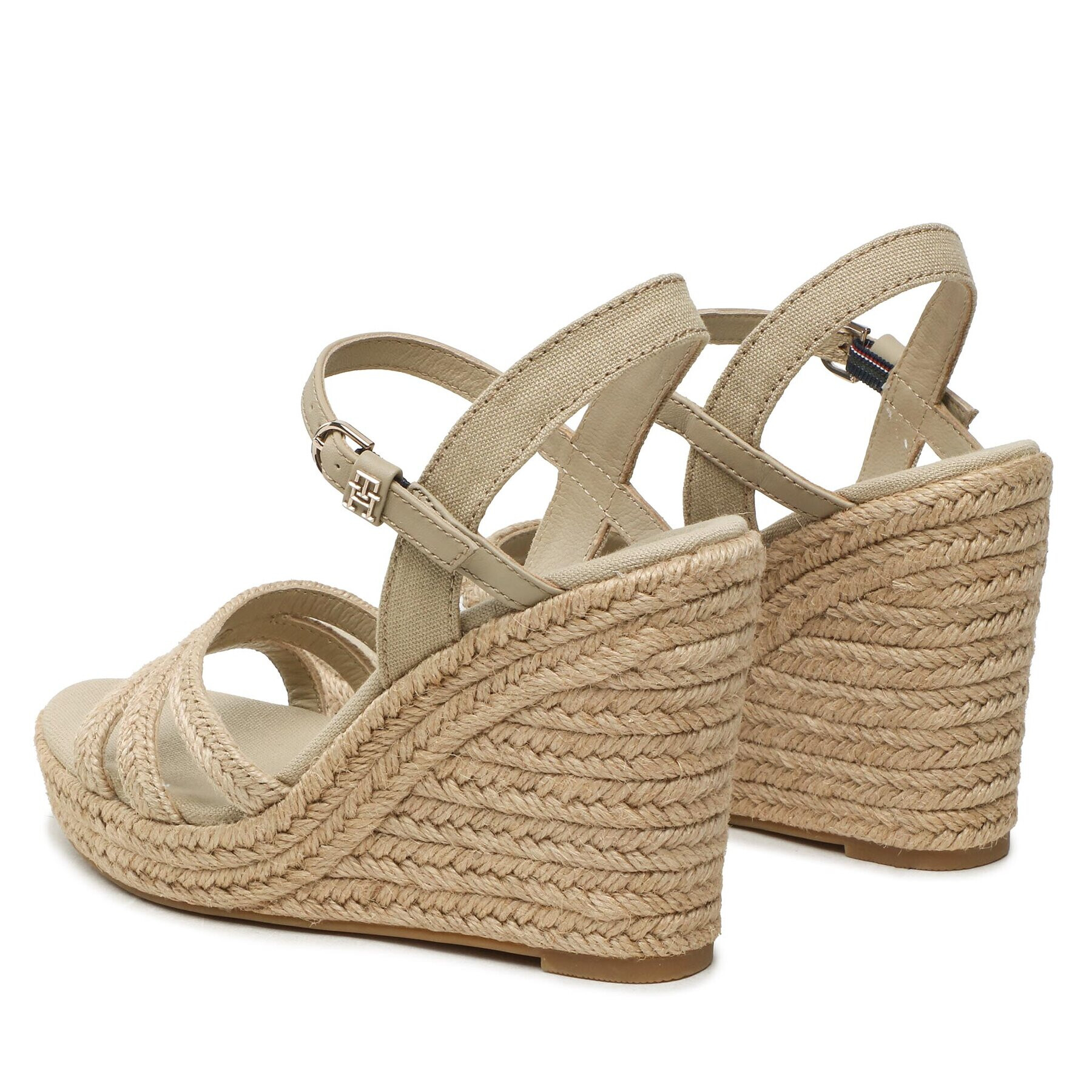 Tommy Hilfiger Espadrile Essential Basic Wedge Sandal FW0FW07220 Bej - Pled.ro