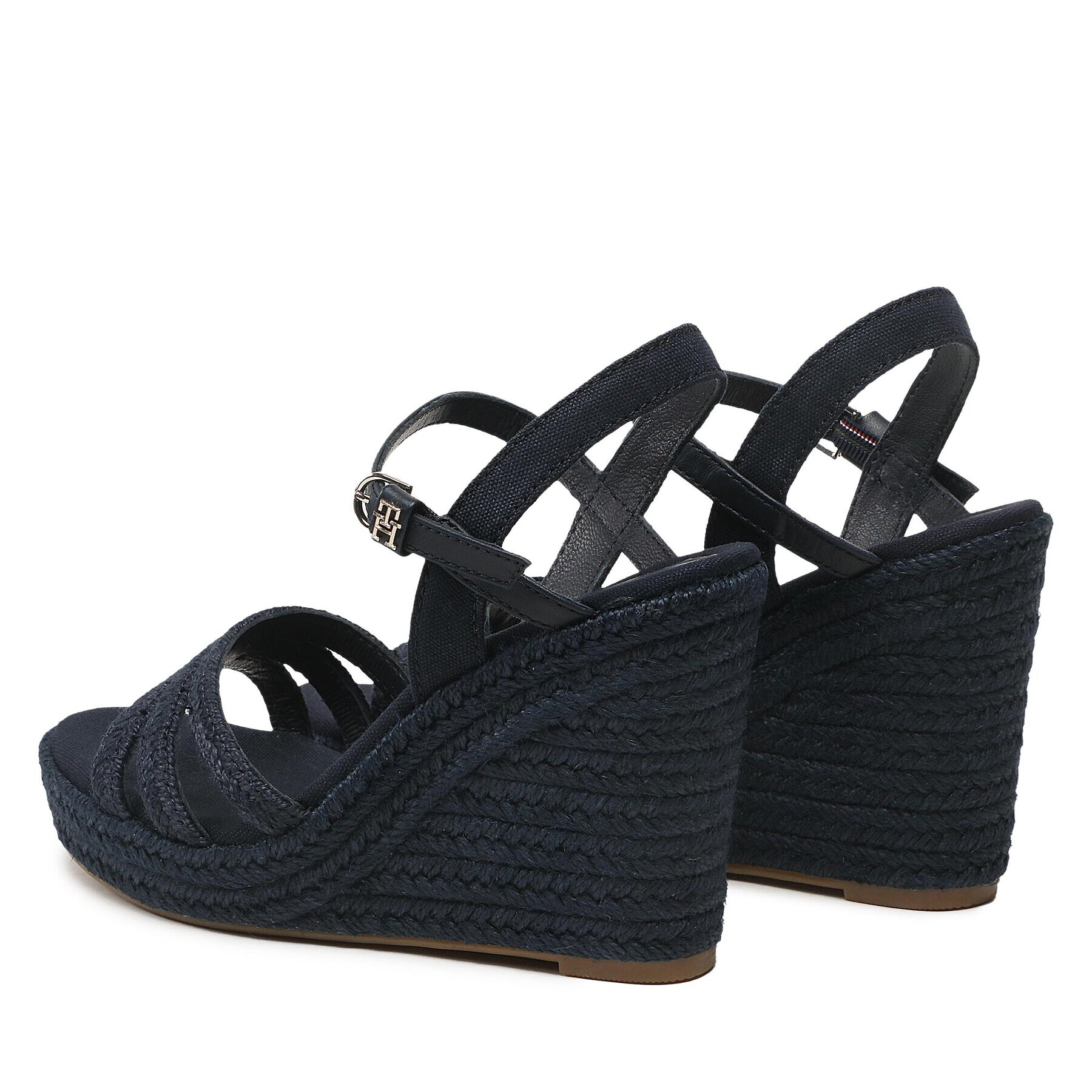 Tommy Hilfiger Espadrile Essential Basic Wedge Sandal FW0FW07220 Bleumarin - Pled.ro