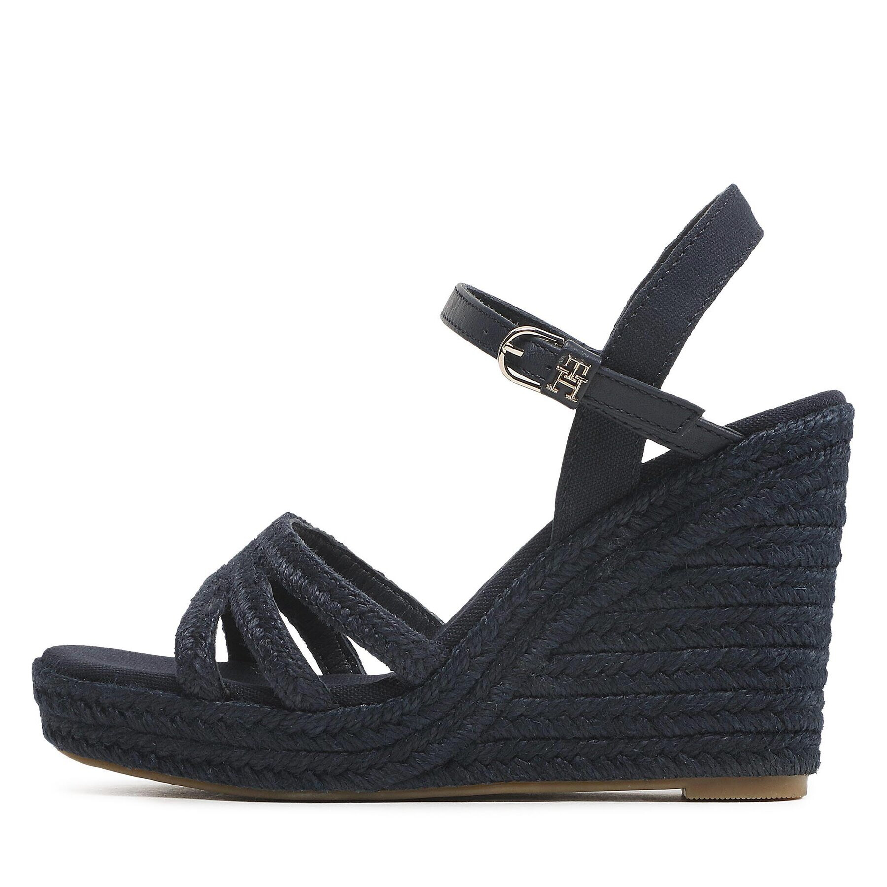 Tommy Hilfiger Espadrile Essential Basic Wedge Sandal FW0FW07220 Bleumarin - Pled.ro