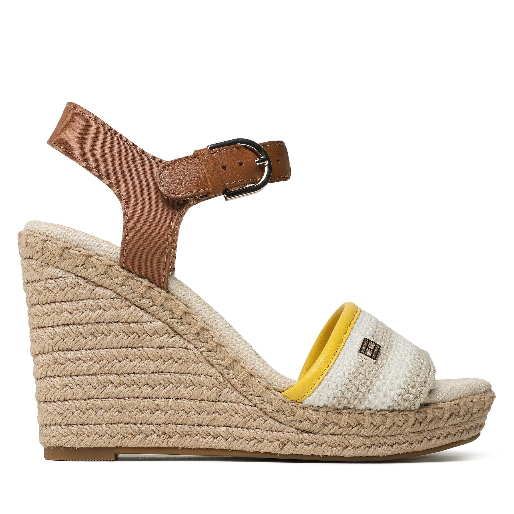 Tommy Hilfiger Espadrile Feminine Crochet High Wedge FW0FW07274 Colorat - Pled.ro