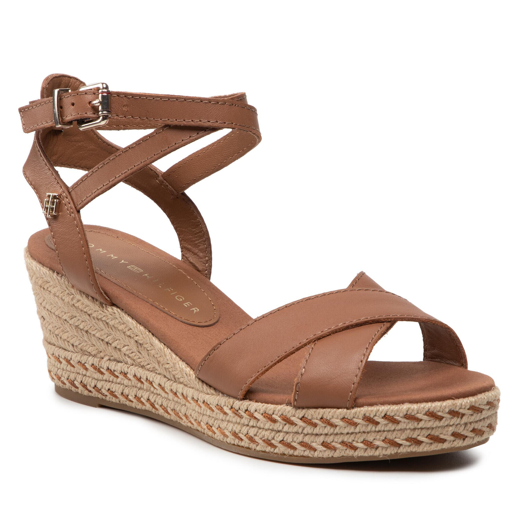 Tommy Hilfiger Espadrile Feminine Low Wedge Sandal FW0FW06303 Maro - Pled.ro