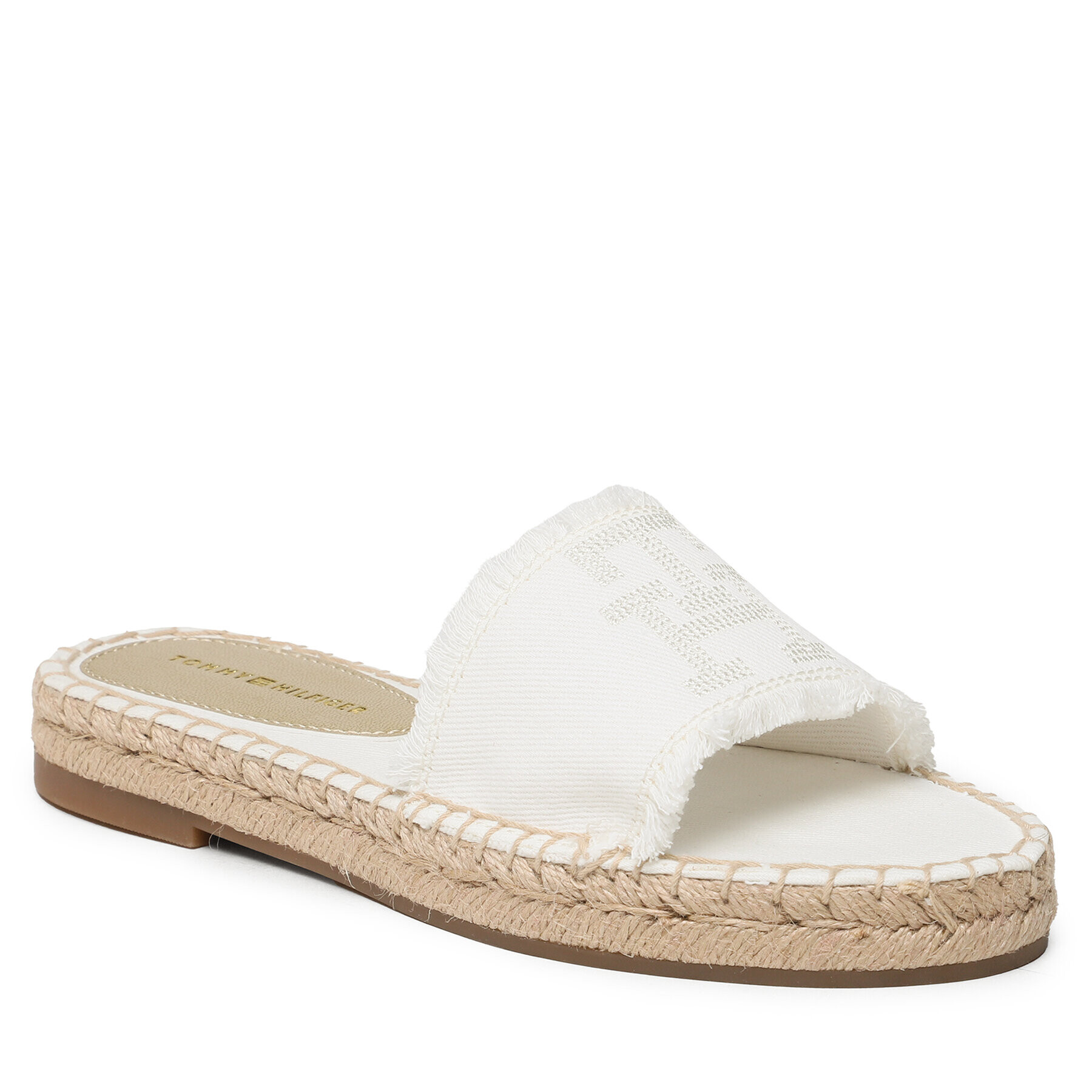 Tommy Hilfiger Espadrile Flat Sandal FW0FW07103 Écru - Pled.ro