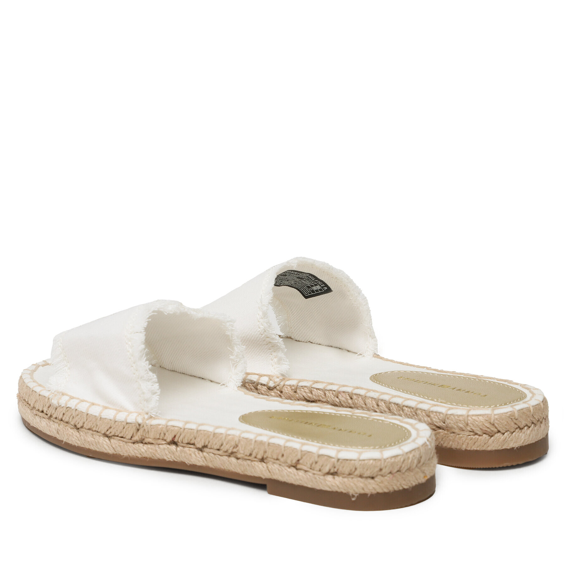 Tommy Hilfiger Espadrile Flat Sandal FW0FW07103 Écru - Pled.ro