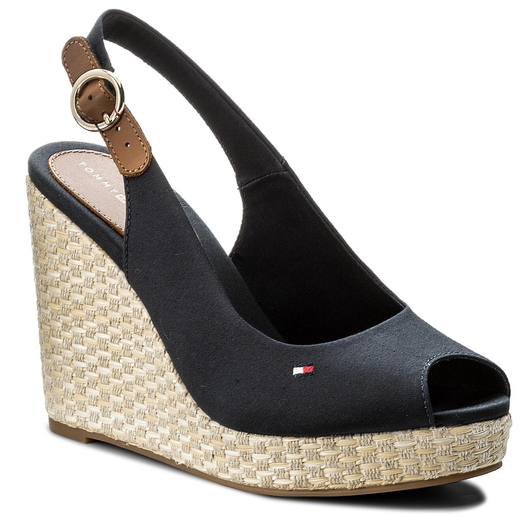 Tommy Hilfiger Espadrile Iconic Elena Basic Sling Back FW0FW02787 Bleumarin - Pled.ro