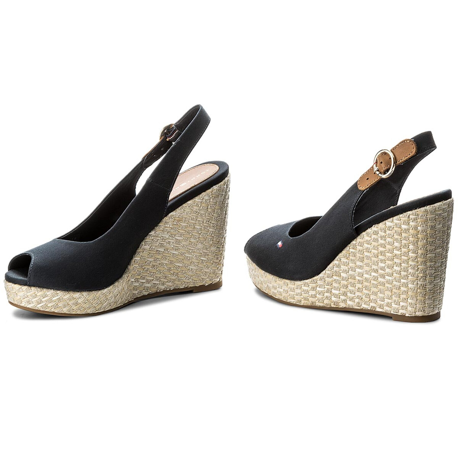 Tommy Hilfiger Espadrile Iconic Elena Basic Sling Back FW0FW02787 Bleumarin - Pled.ro