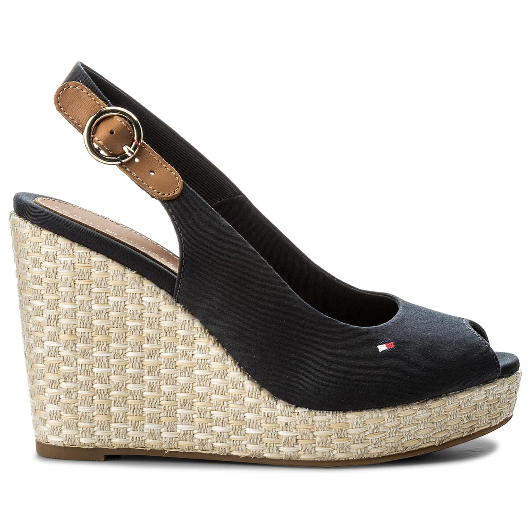 Tommy Hilfiger Espadrile Iconic Elena Basic Sling Back FW0FW02787 Bleumarin - Pled.ro