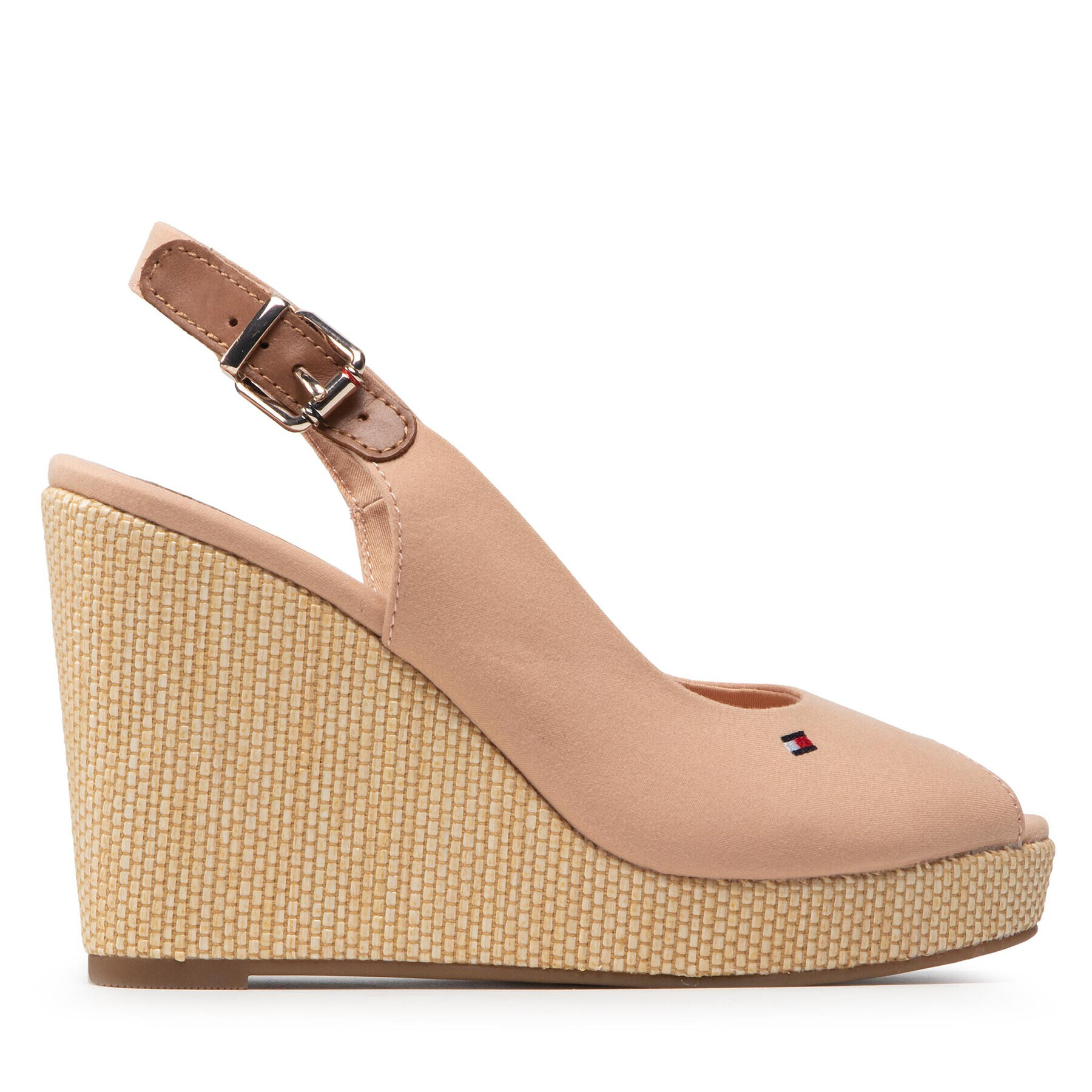 Tommy Hilfiger Espadrile Iconic Elena Sling Back Wedge FW0FW04789 Bej - Pled.ro