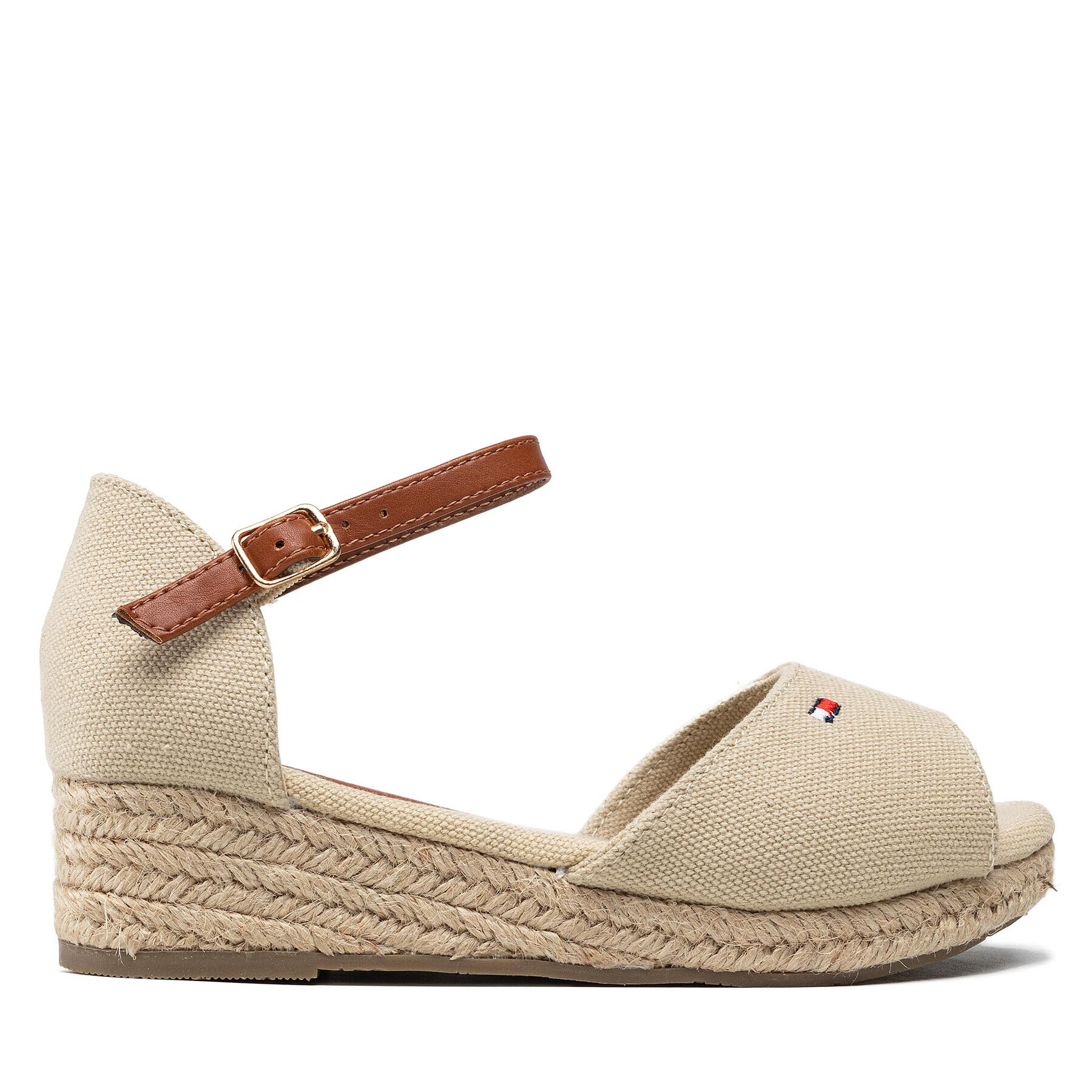 Tommy Hilfiger Espadrile Rope Wedge Sandal T3A7-32185-0048 M Bej - Pled.ro