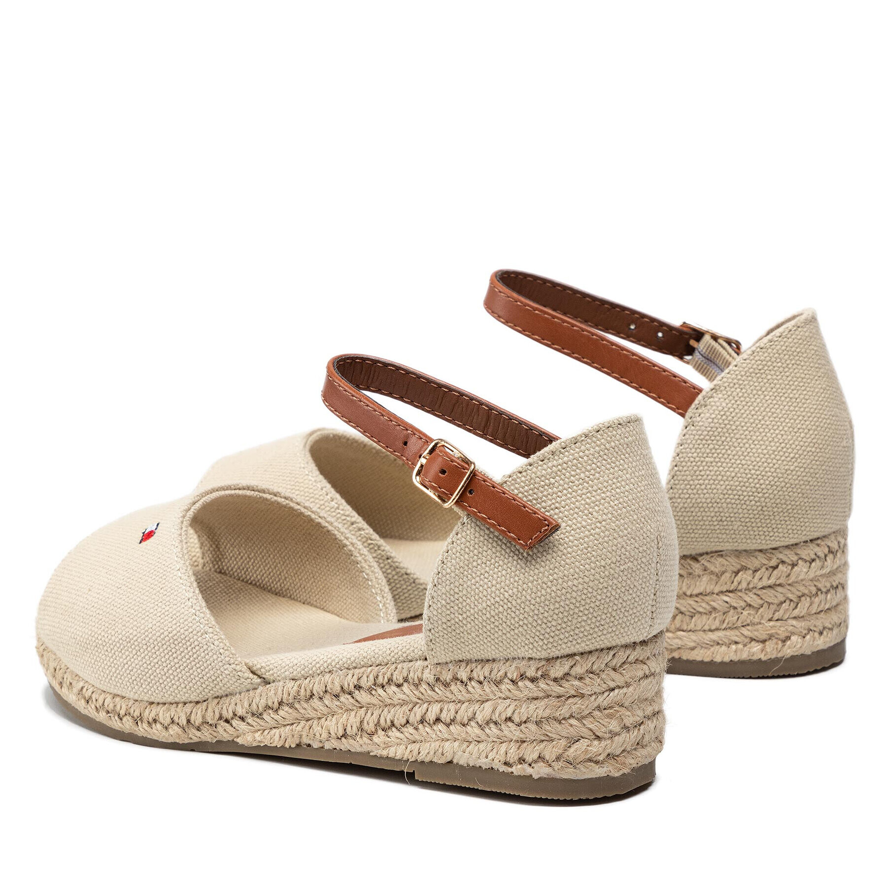 Tommy Hilfiger Espadrile Rope Wedge Sandal T3A7-32185-0048 M Bej - Pled.ro