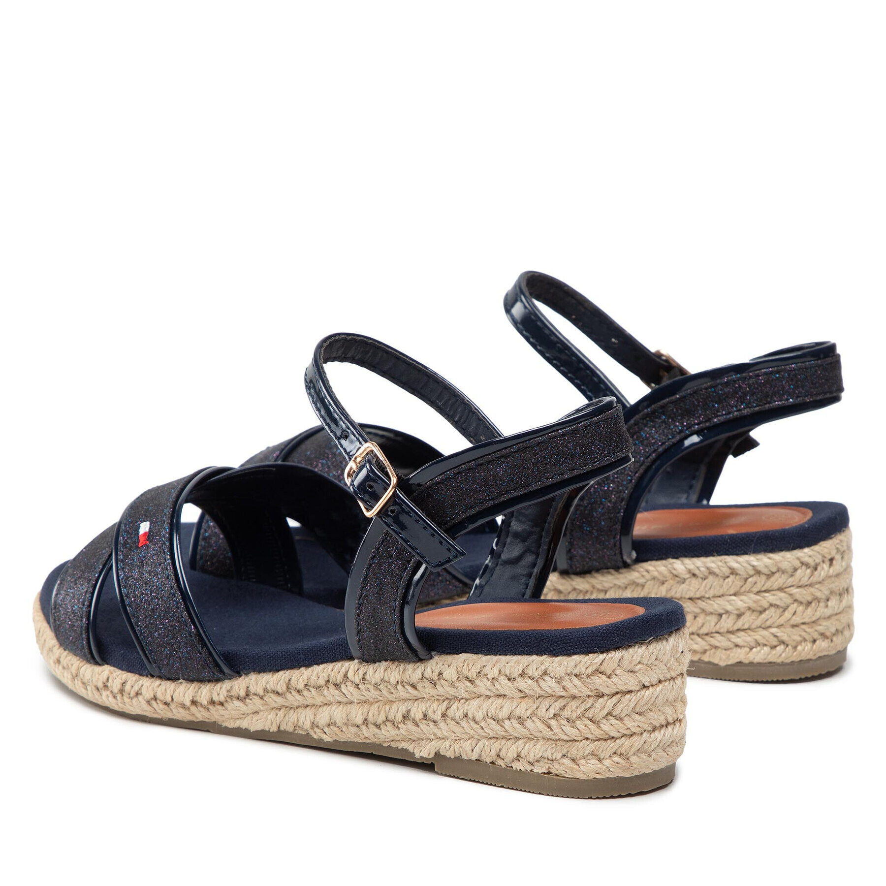 Tommy Hilfiger Espadrile Rope Wedge Sandal T3A7-32186-1380 S Bleumarin - Pled.ro