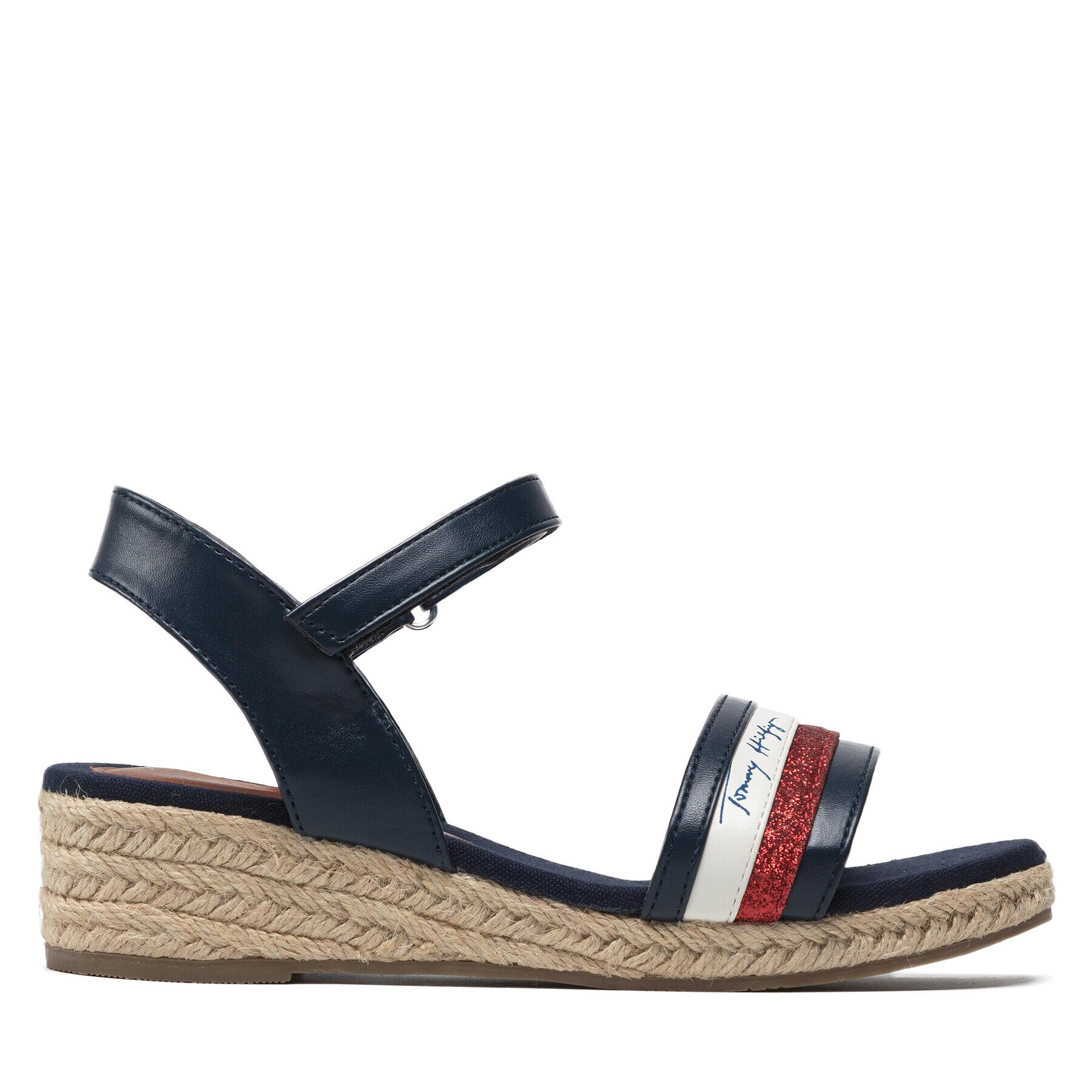 Tommy Hilfiger Espadrile Rope Wedge Sandal T3A7-32188-1379 Bleumarin - Pled.ro