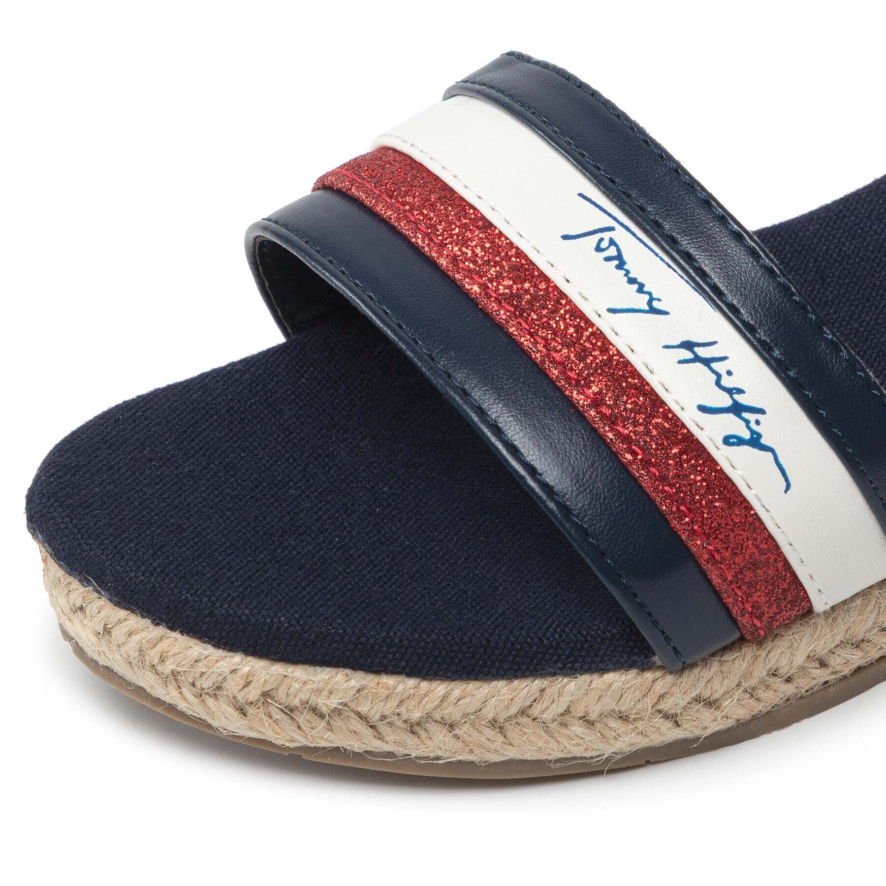 Tommy Hilfiger Espadrile Rope Wedge Sandal T3A7-32188-1379 Bleumarin - Pled.ro