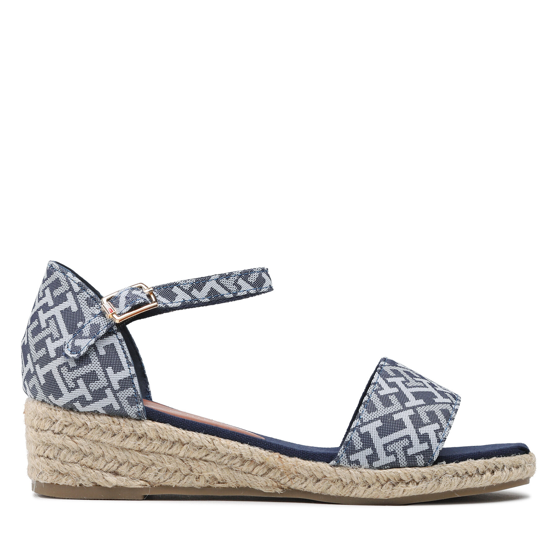 Tommy Hilfiger Espadrile Rope Wedge Sandal T3A7-32776-0048 M Bleumarin - Pled.ro