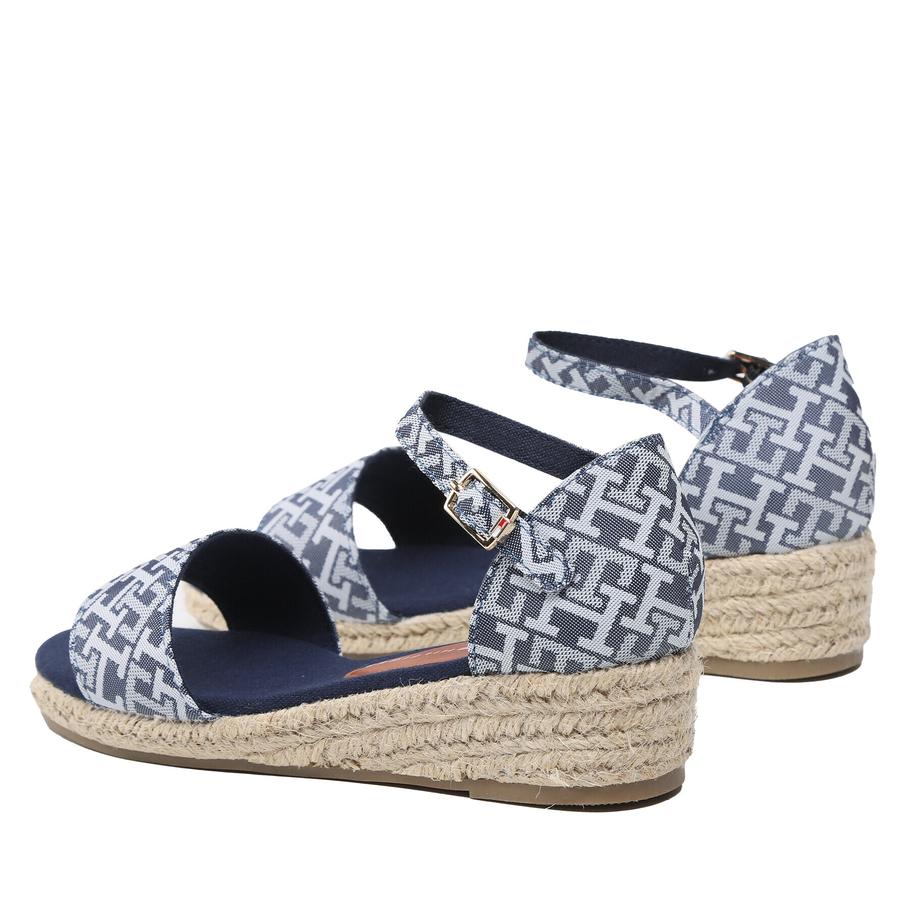 Tommy Hilfiger Espadrile Rope Wedge Sandal T3A7-32776-0048 M Bleumarin - Pled.ro