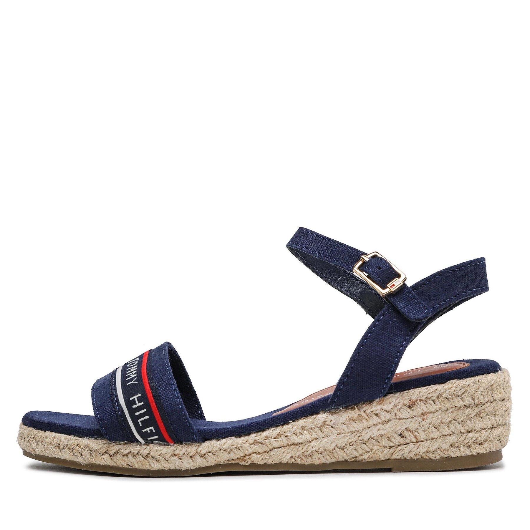 Tommy Hilfiger Espadrile Rope Wedge Sandal T3A7-32777-0048 M Bleumarin - Pled.ro