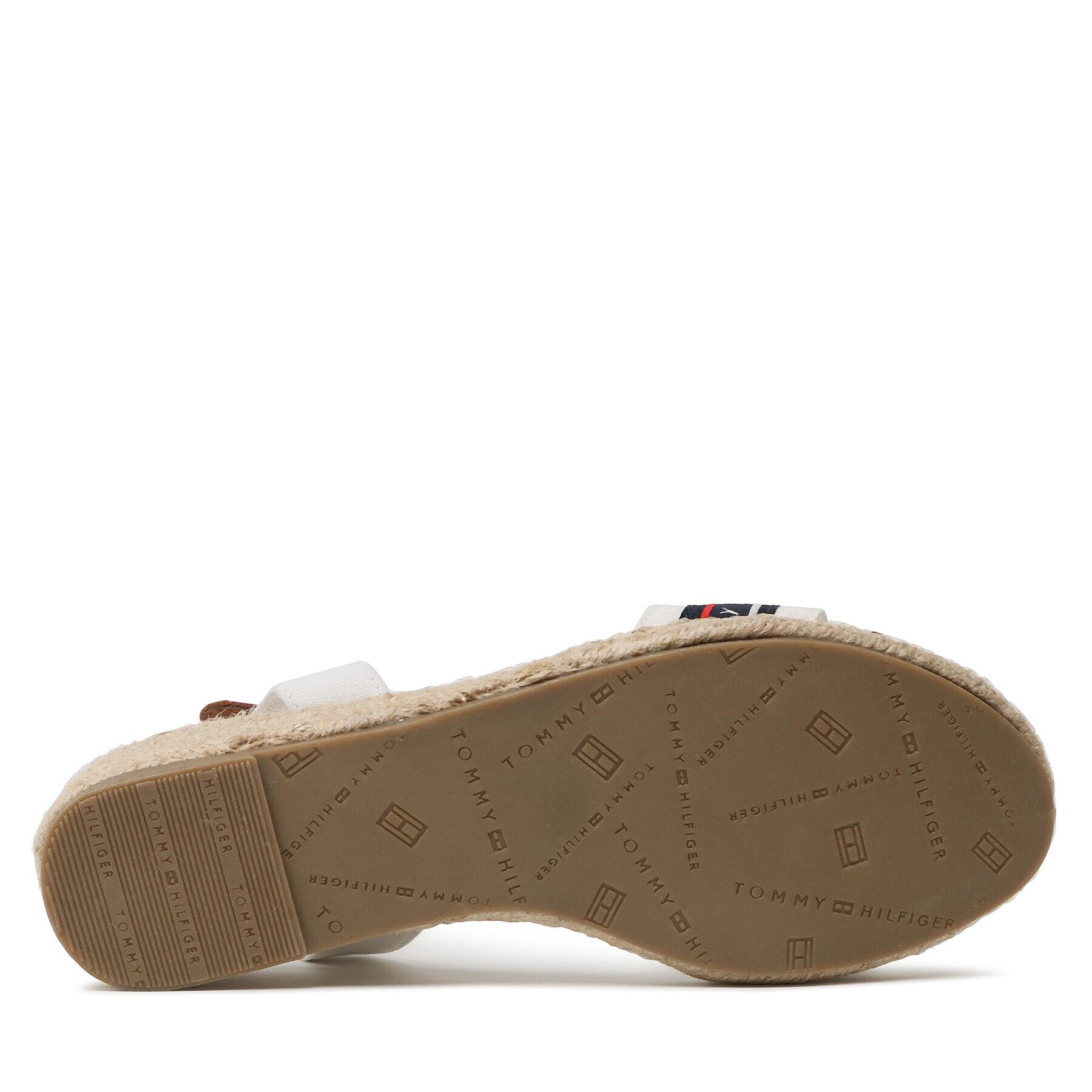 Tommy Hilfiger Espadrile Rope Wedge T3A7-32777-0048X100 M Alb - Pled.ro