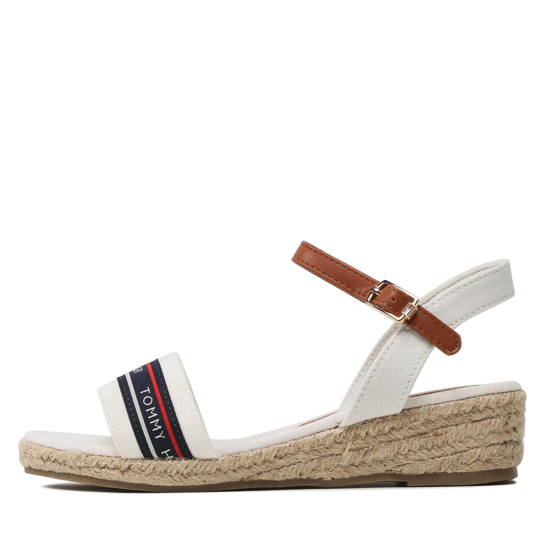 Tommy Hilfiger Espadrile Rope Wedge T3A7-32777-0048X100 M Alb - Pled.ro