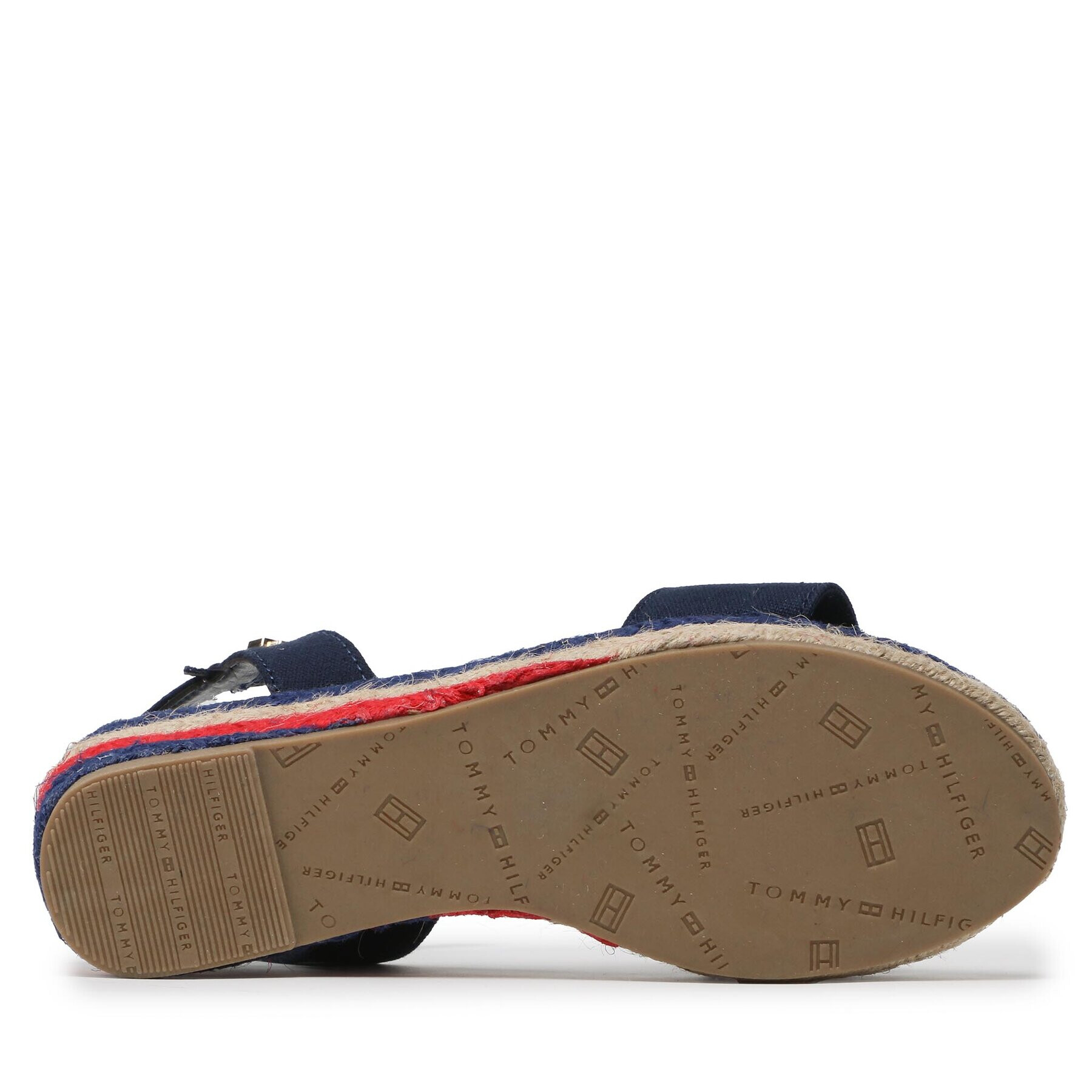 Tommy Hilfiger Espadrile Rope Wedge T3A7-32778-0048800 M Bleumarin - Pled.ro