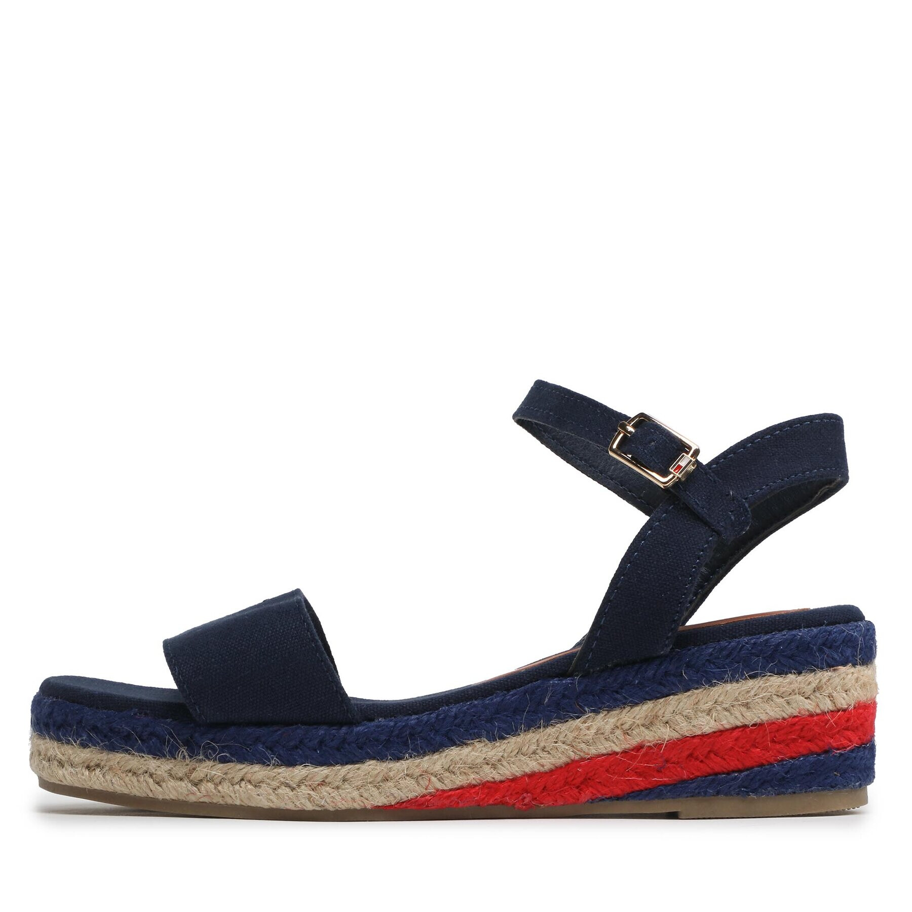 Tommy Hilfiger Espadrile Rope Wedge T3A7-32778-0048800 M Bleumarin - Pled.ro