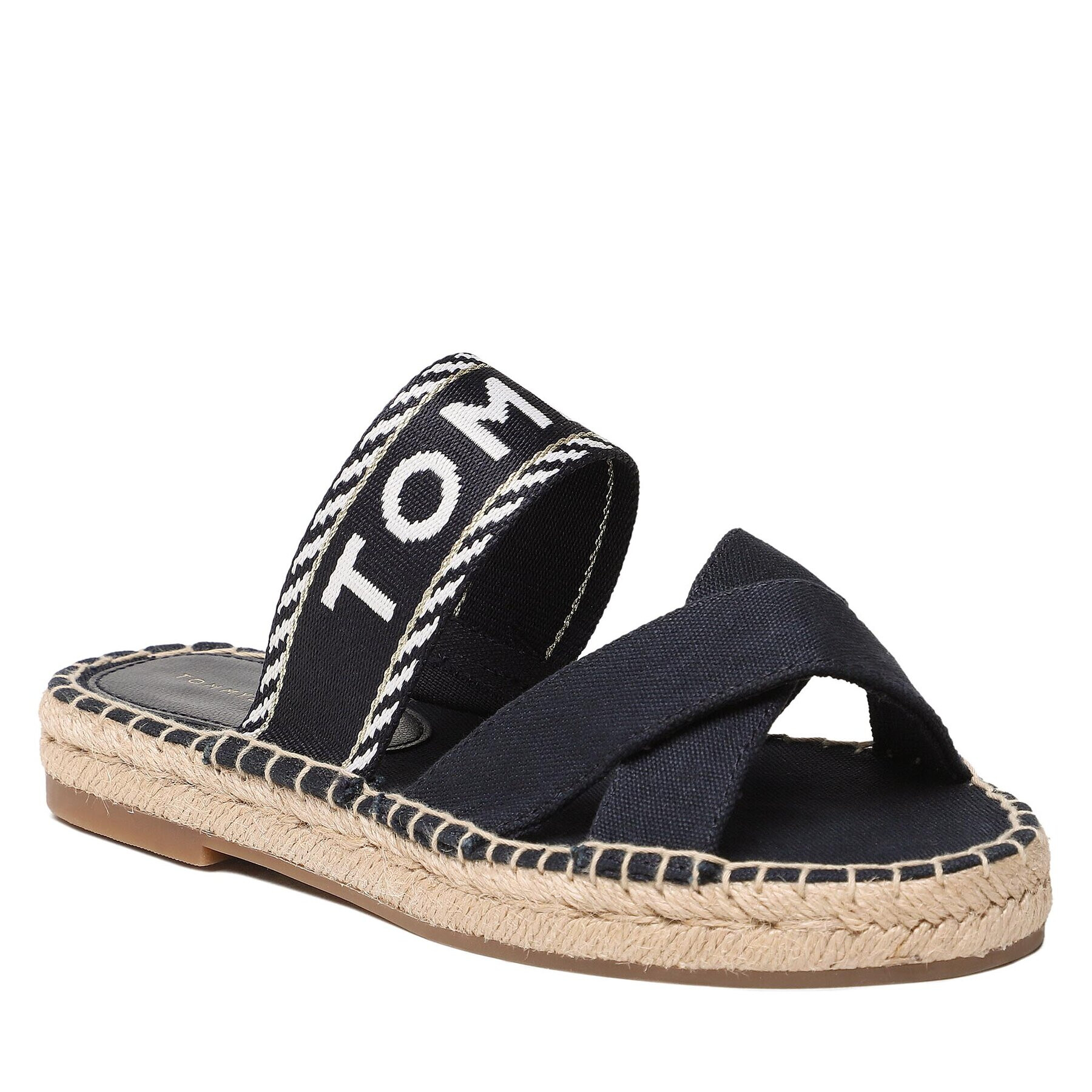 Tommy Hilfiger Espadrile Seasonal Webbing Sandal FW0FW07181 Bleumarin - Pled.ro