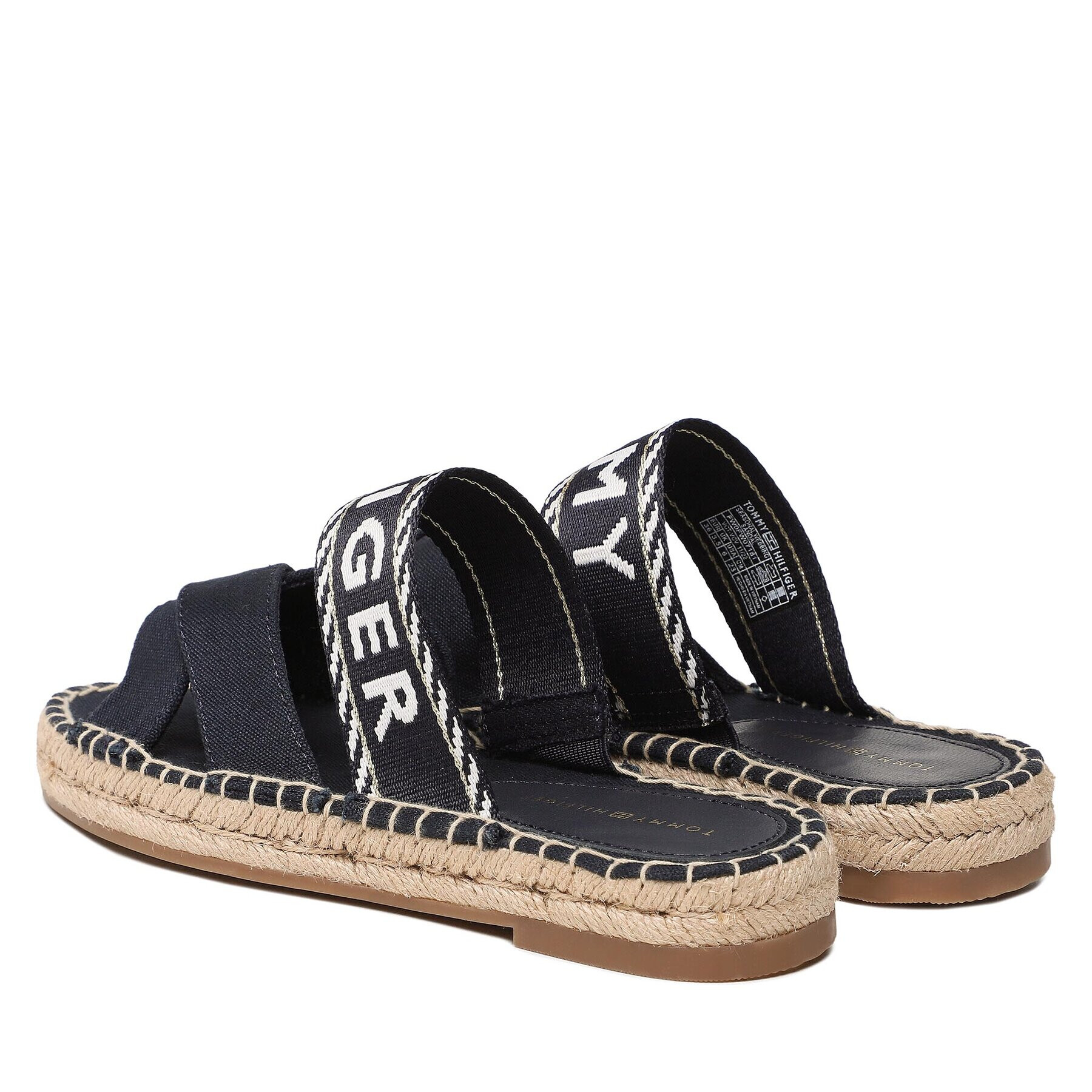 Tommy Hilfiger Espadrile Seasonal Webbing Sandal FW0FW07181 Bleumarin - Pled.ro