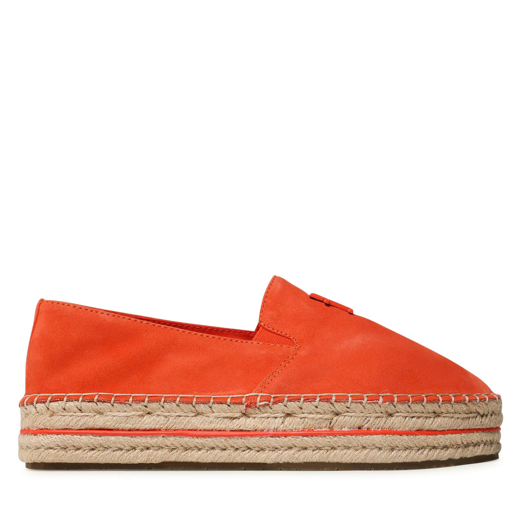 Tommy Hilfiger Espadrile Th Suede Flatform Espadrille FW0FW07069 Portocaliu - Pled.ro