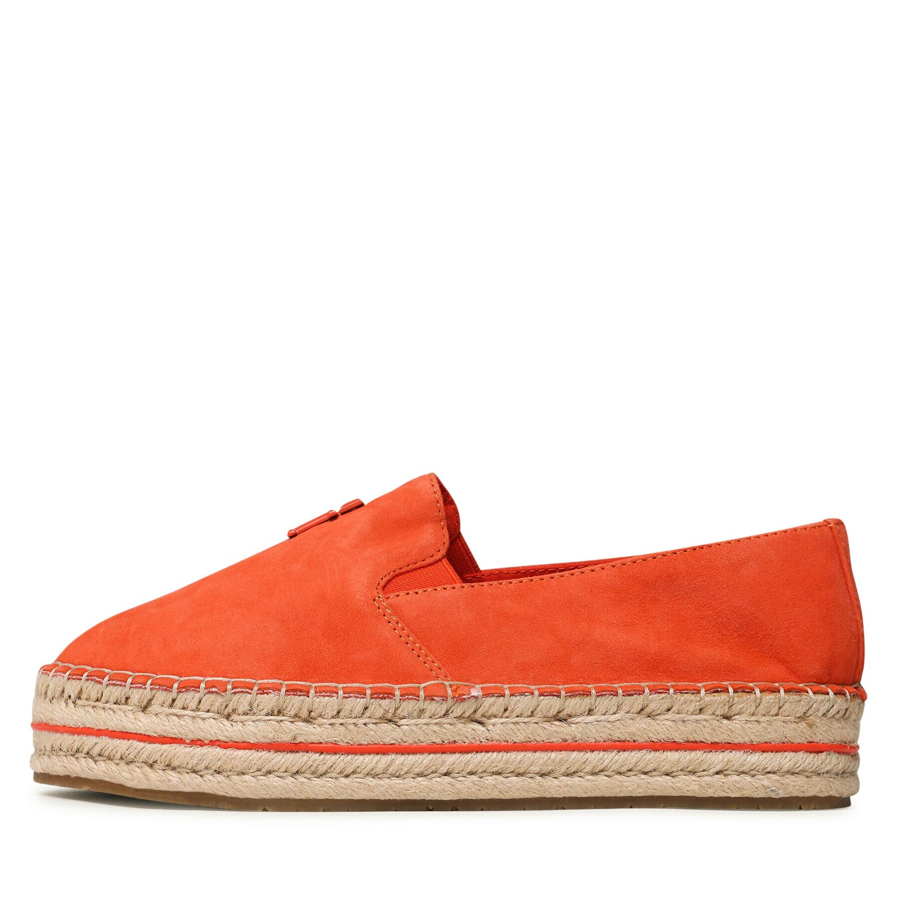 Tommy Hilfiger Espadrile Th Suede Flatform Espadrille FW0FW07069 Portocaliu - Pled.ro