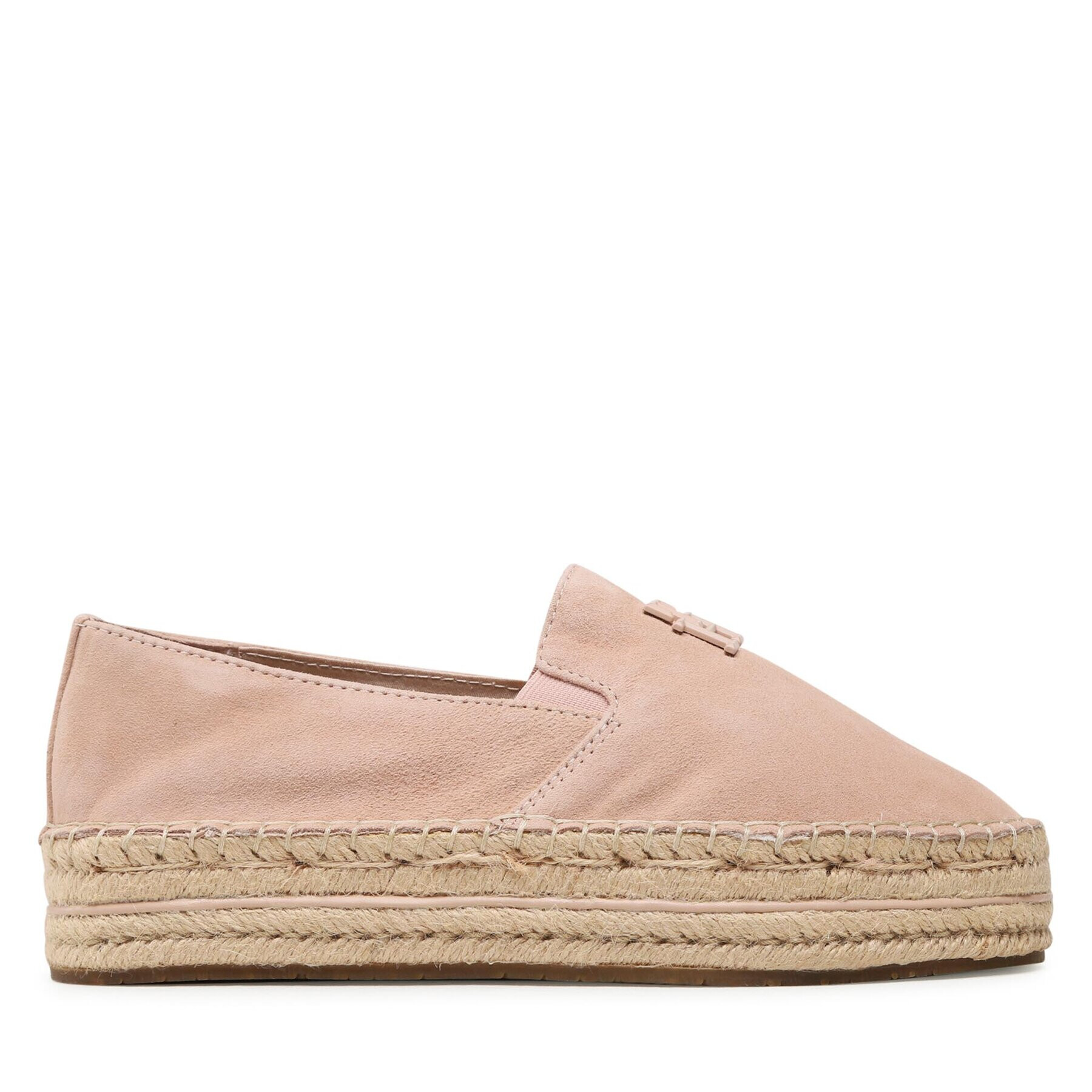 Tommy Hilfiger Espadrile Th Suede Flatform Espadrille FW0FW07069 Roz - Pled.ro