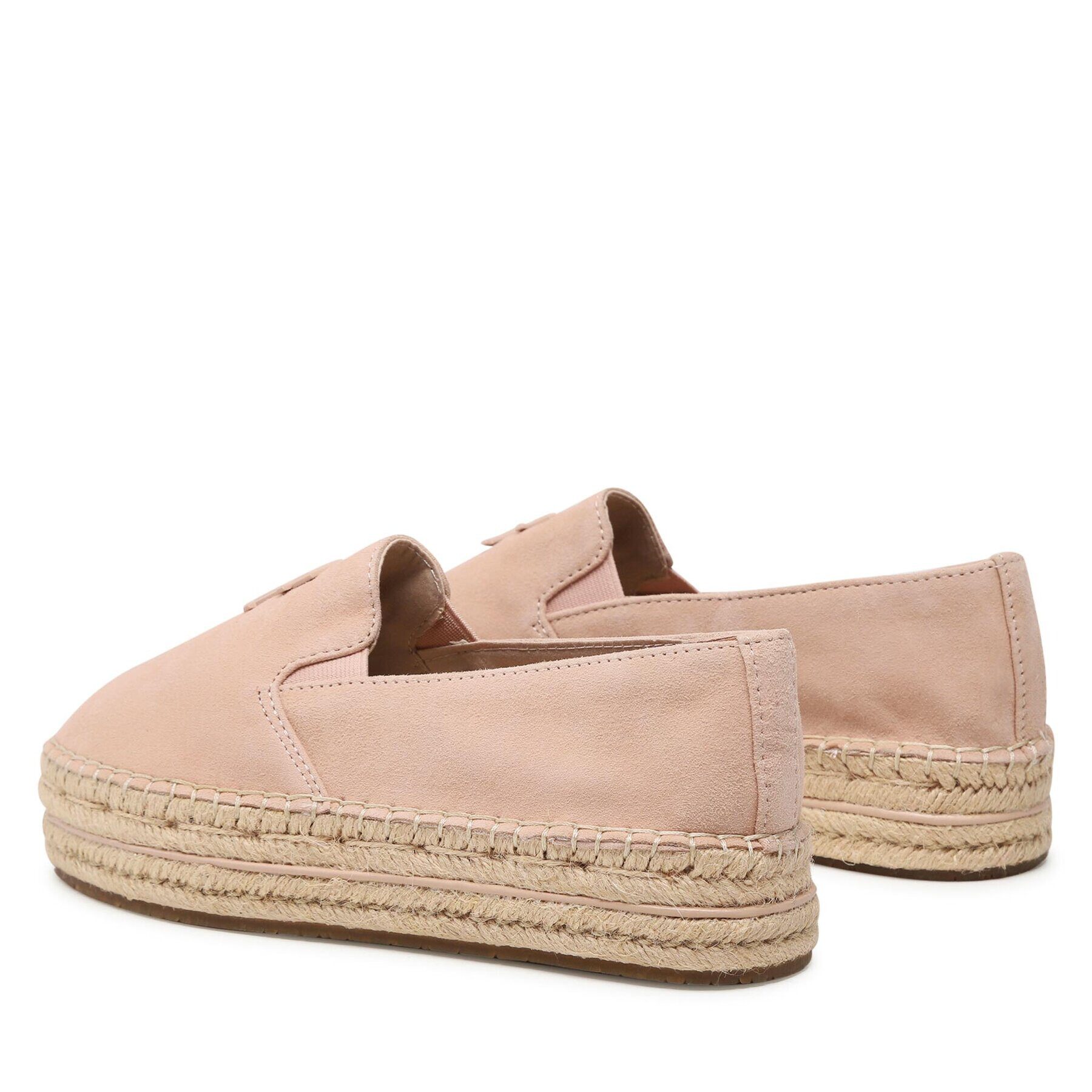 Tommy Hilfiger Espadrile Th Suede Flatform Espadrille FW0FW07069 Roz - Pled.ro