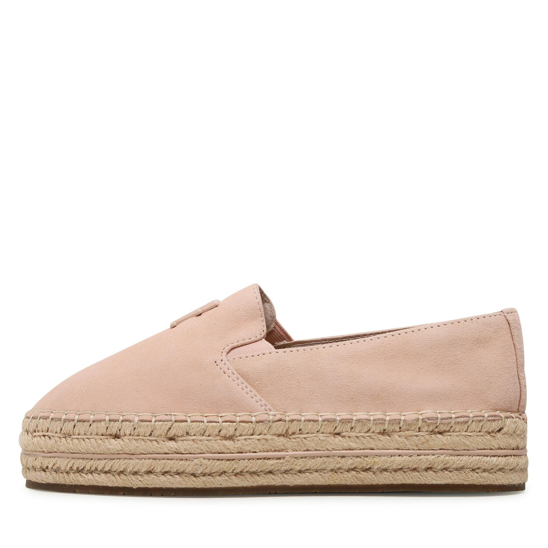 Tommy Hilfiger Espadrile Th Suede Flatform Espadrille FW0FW07069 Roz - Pled.ro