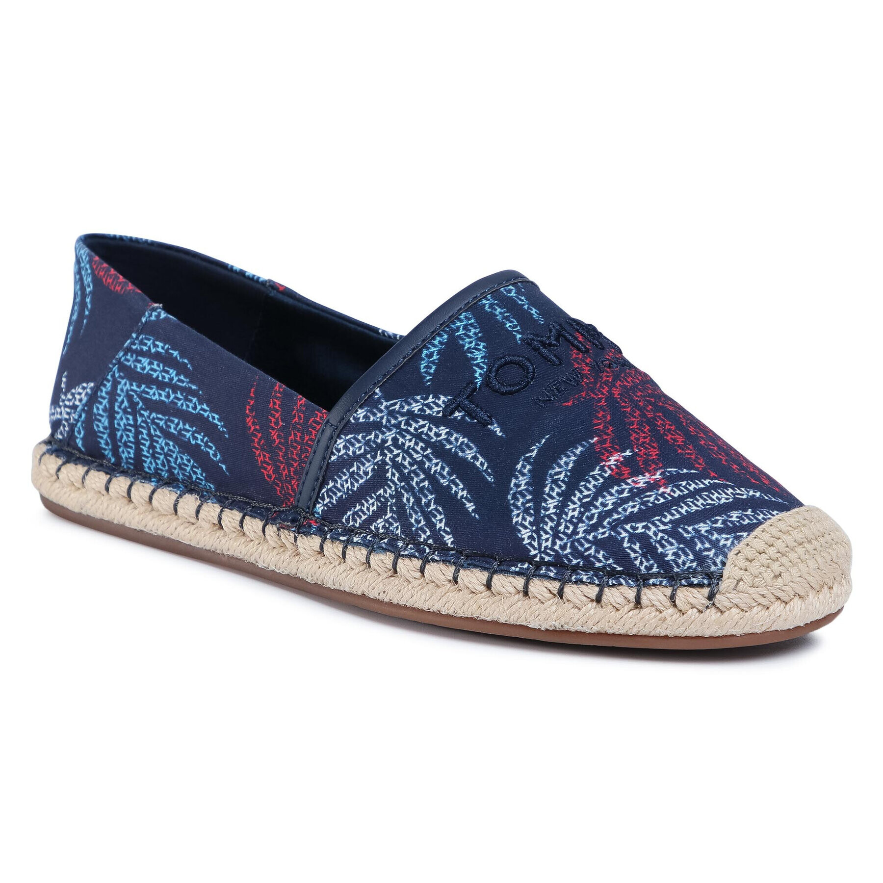 Tommy Hilfiger Espadrile Tropical Fade Basic Espadrille FW0FW04965 Bleumarin - Pled.ro