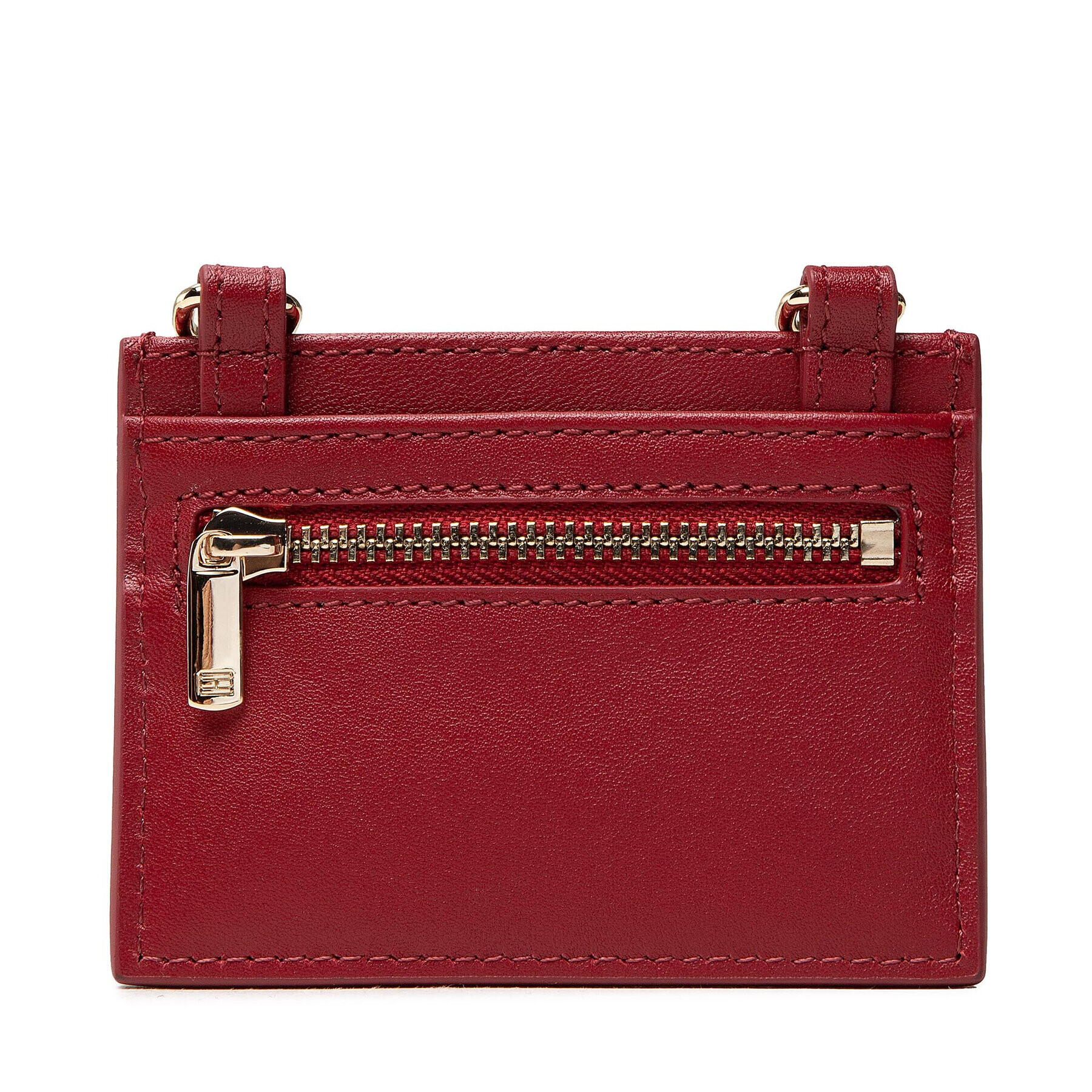 Tommy Hilfiger Etui pentru carduri Essential Leather Cc Holder AW0AW10536 Roșu - Pled.ro